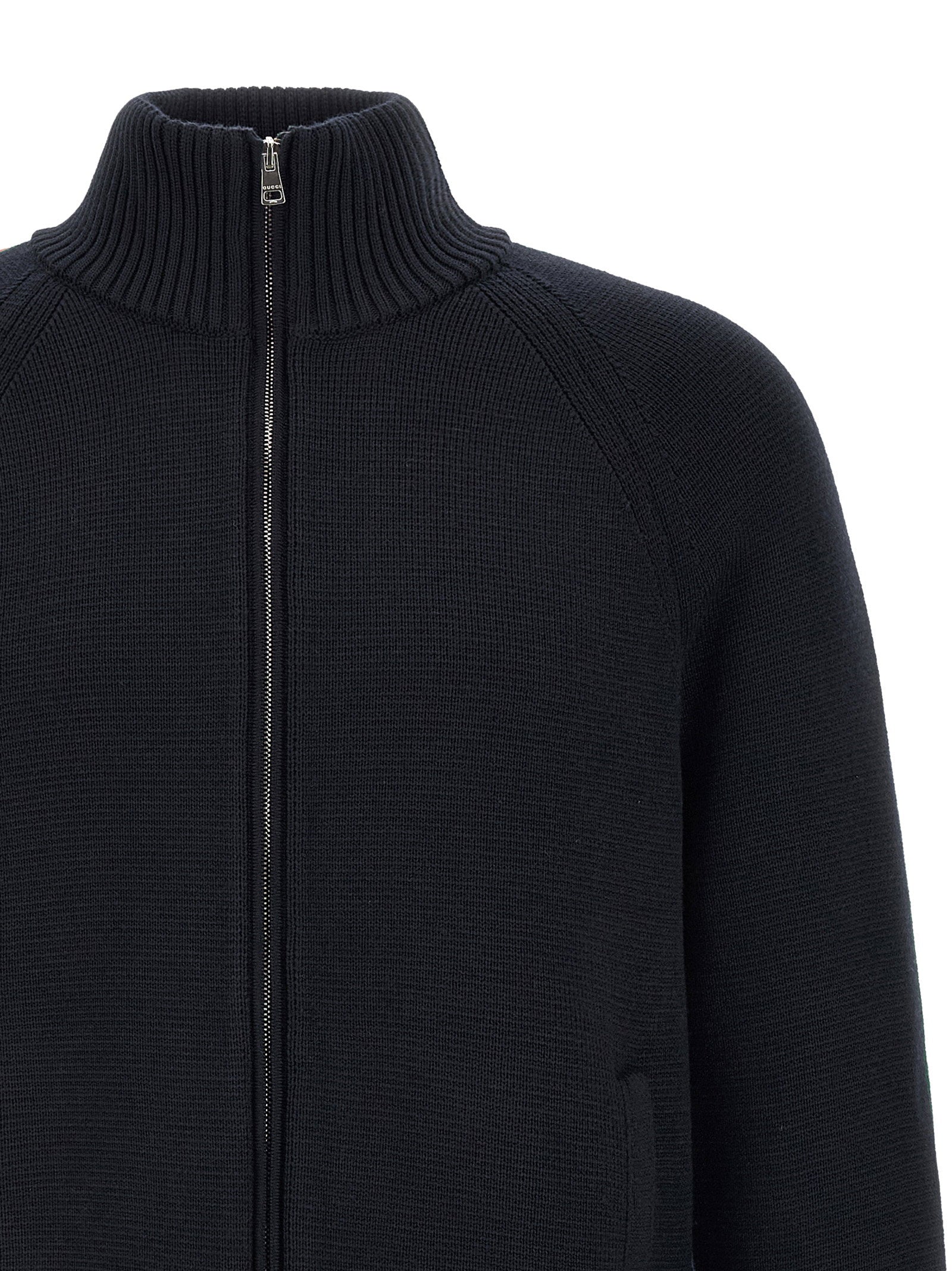 Gucci Web Ribbon Knitted Jacket