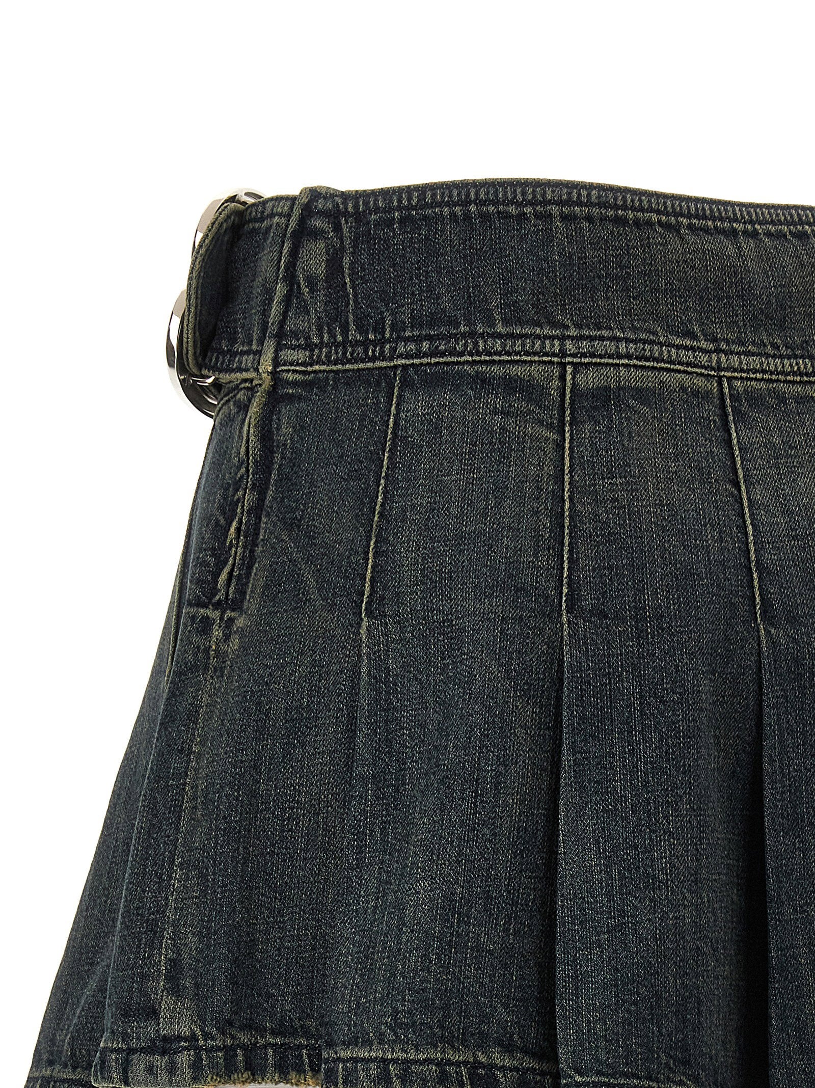 Balenciaga Buckle Pleated Skirt
