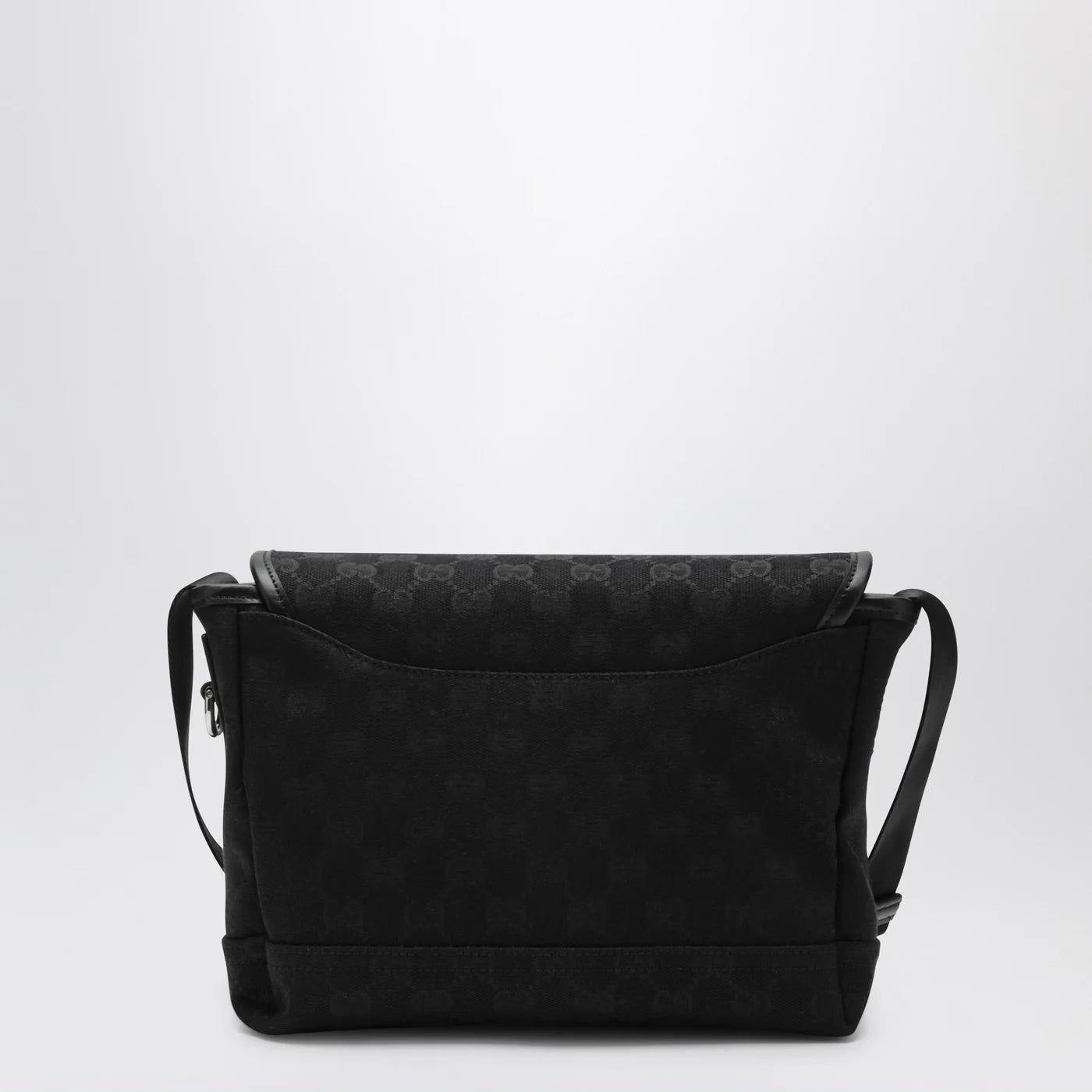 GUCCI Small black GG fabric shoulder bag