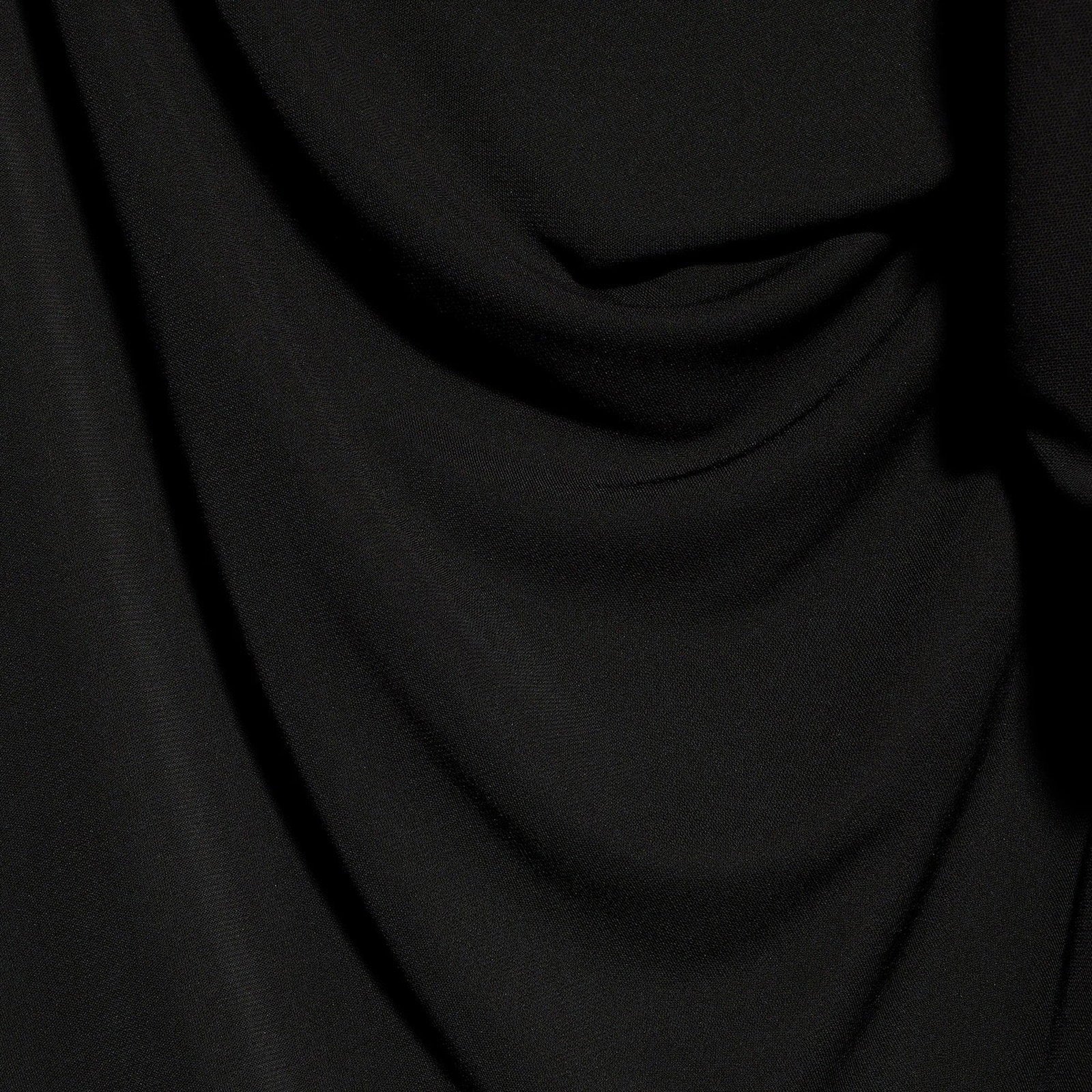 GUCCI Long one-shoulder dress in black viscose jersey