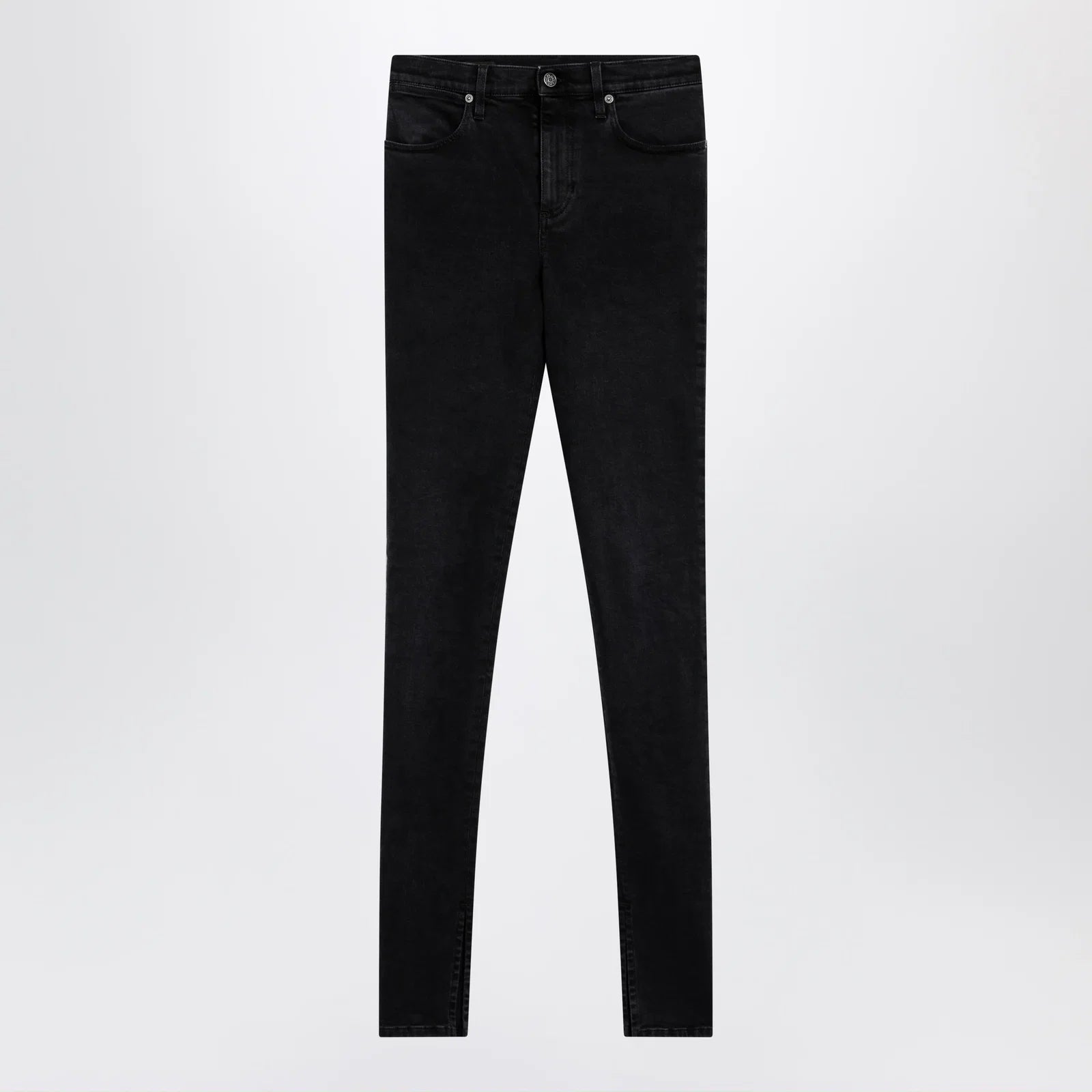 GUCCI Skinny washed cotton denim jeans in black