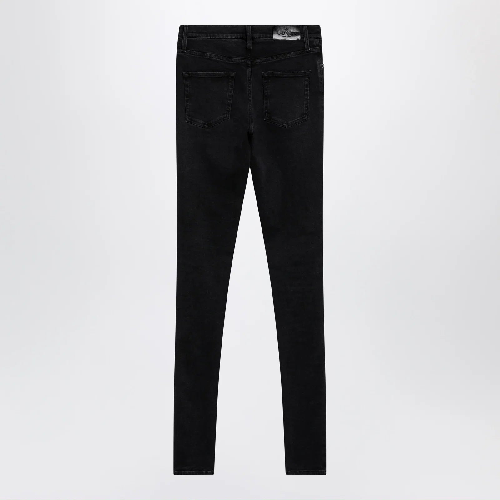 GUCCI Skinny washed cotton denim jeans in black