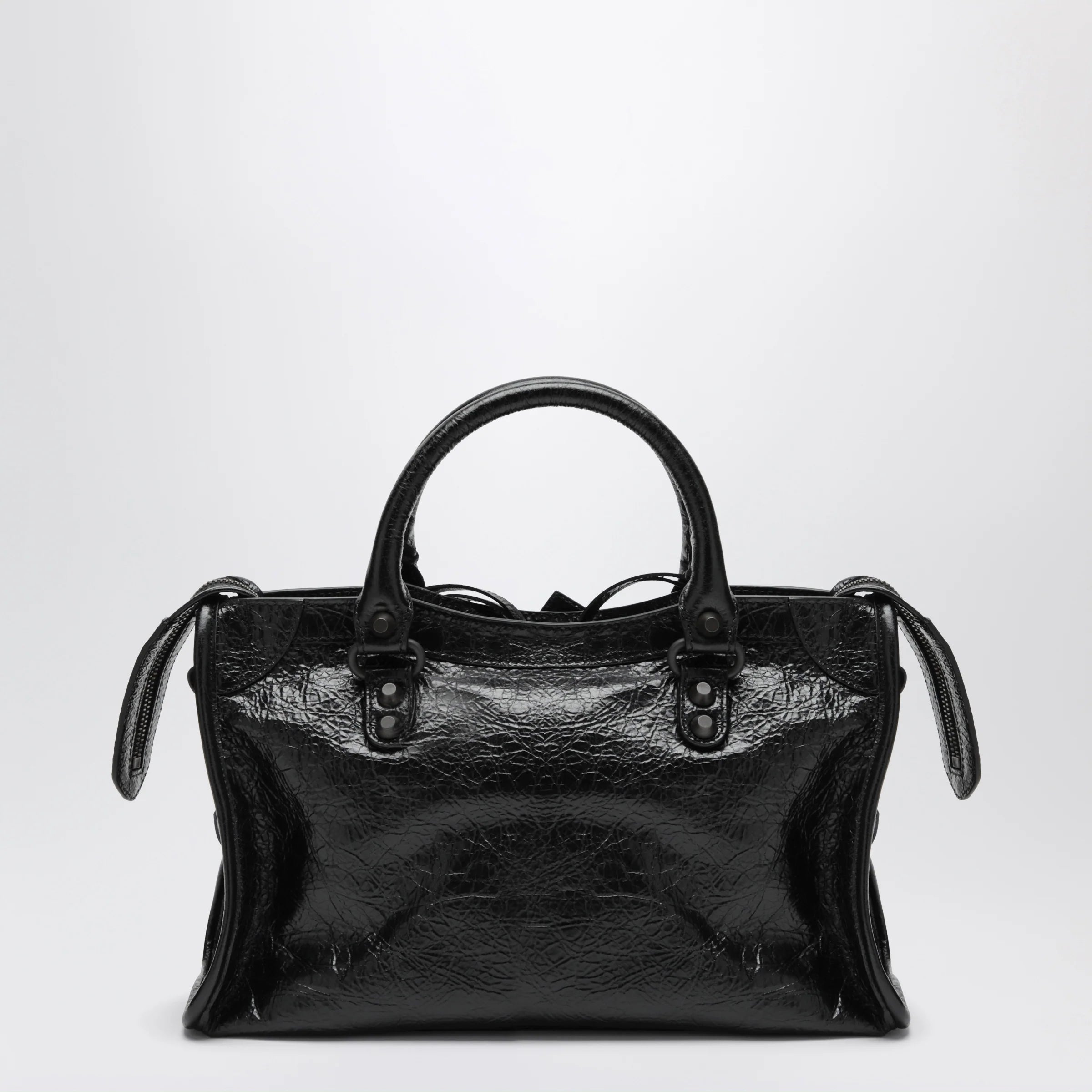 Balenciaga Small Le City handbag in Arena lambskin black