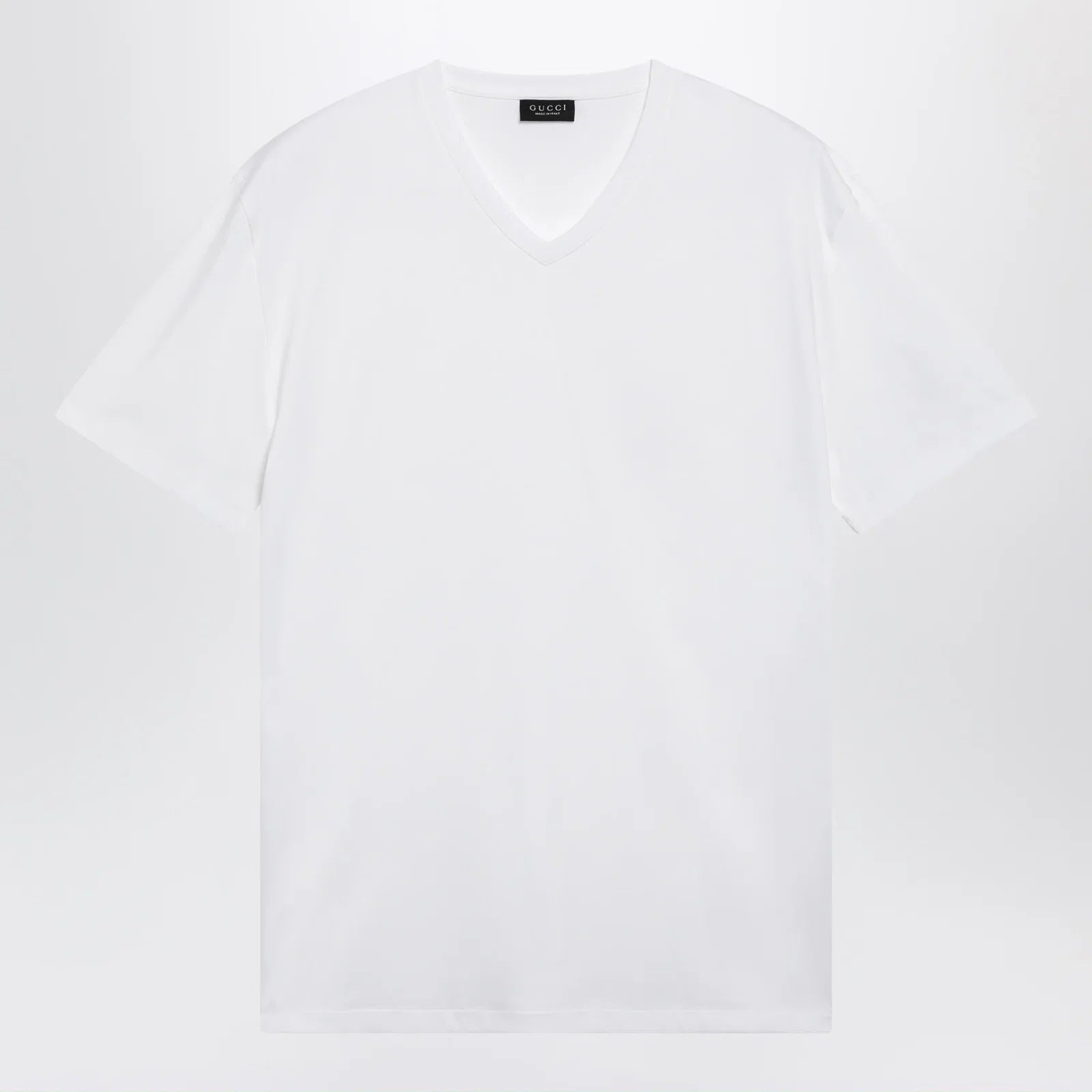 GUCCI White stretch modal T-shirt