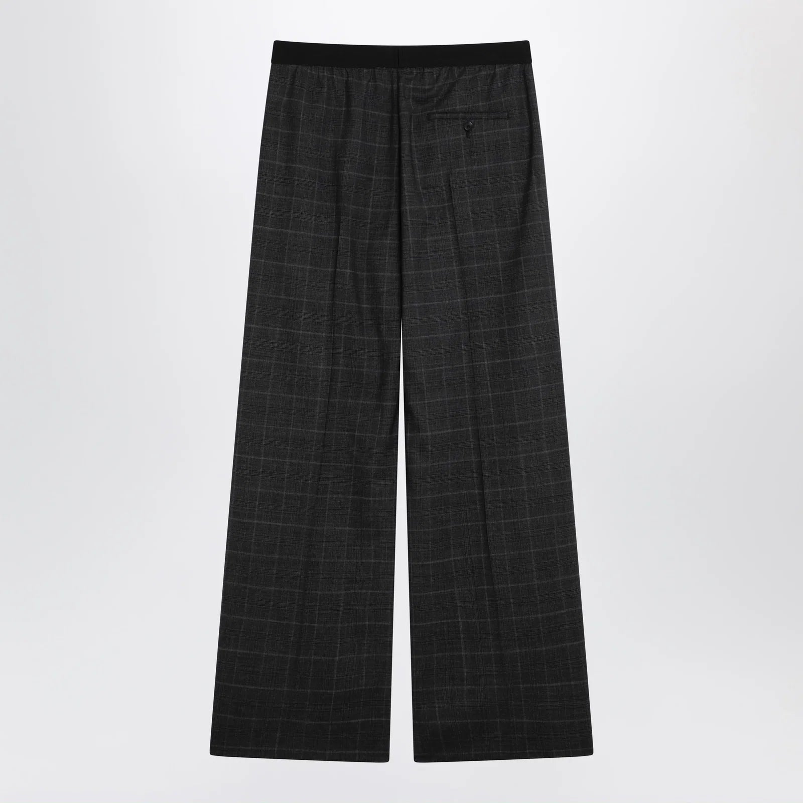 Balenciaga Dark grey tartan trousers