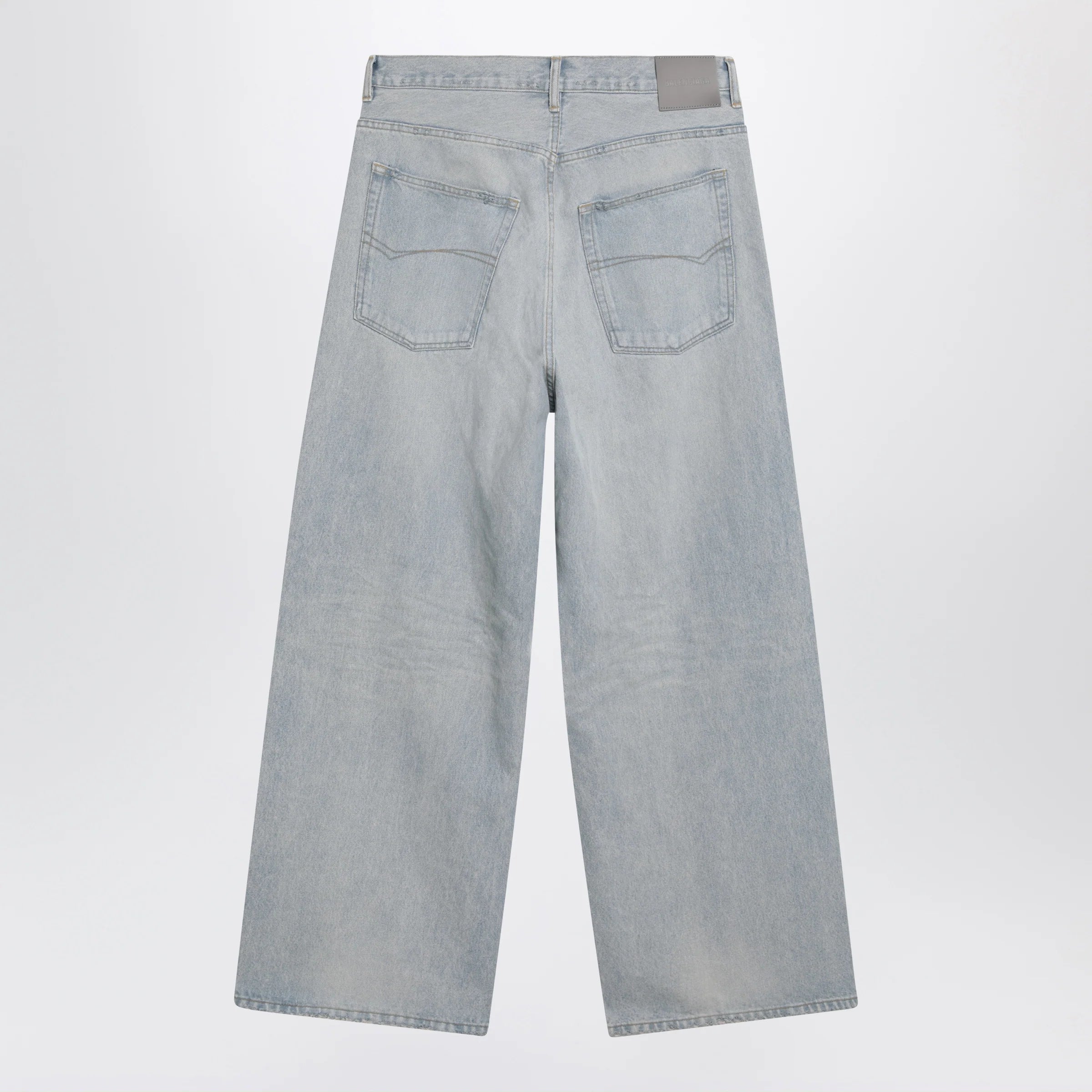 Balenciaga Light blue wide-leg denim jeans