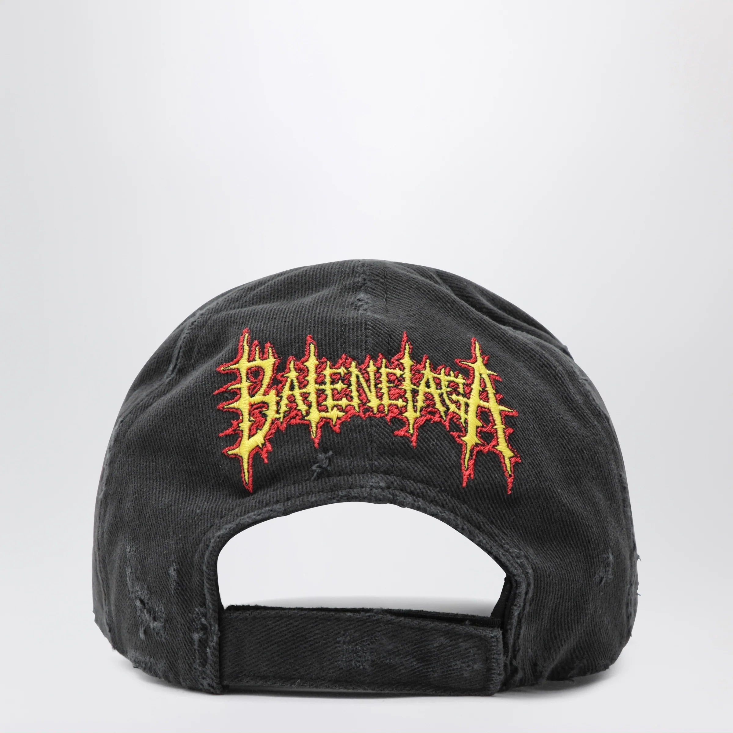 Balenciaga Sacré Cœur cotton drill baseball cap in faded black