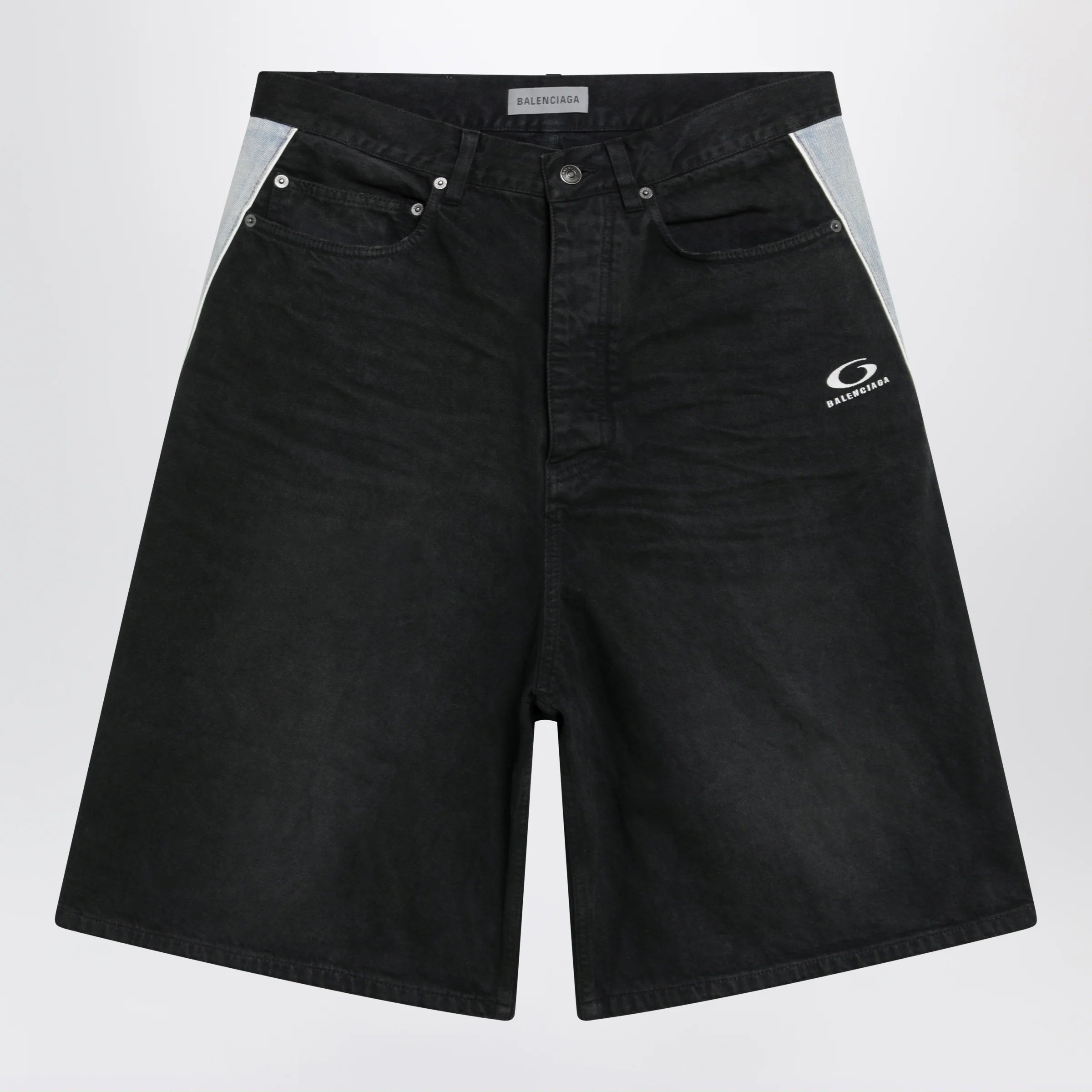 Balenciaga Loop Sport Icon denim shorts