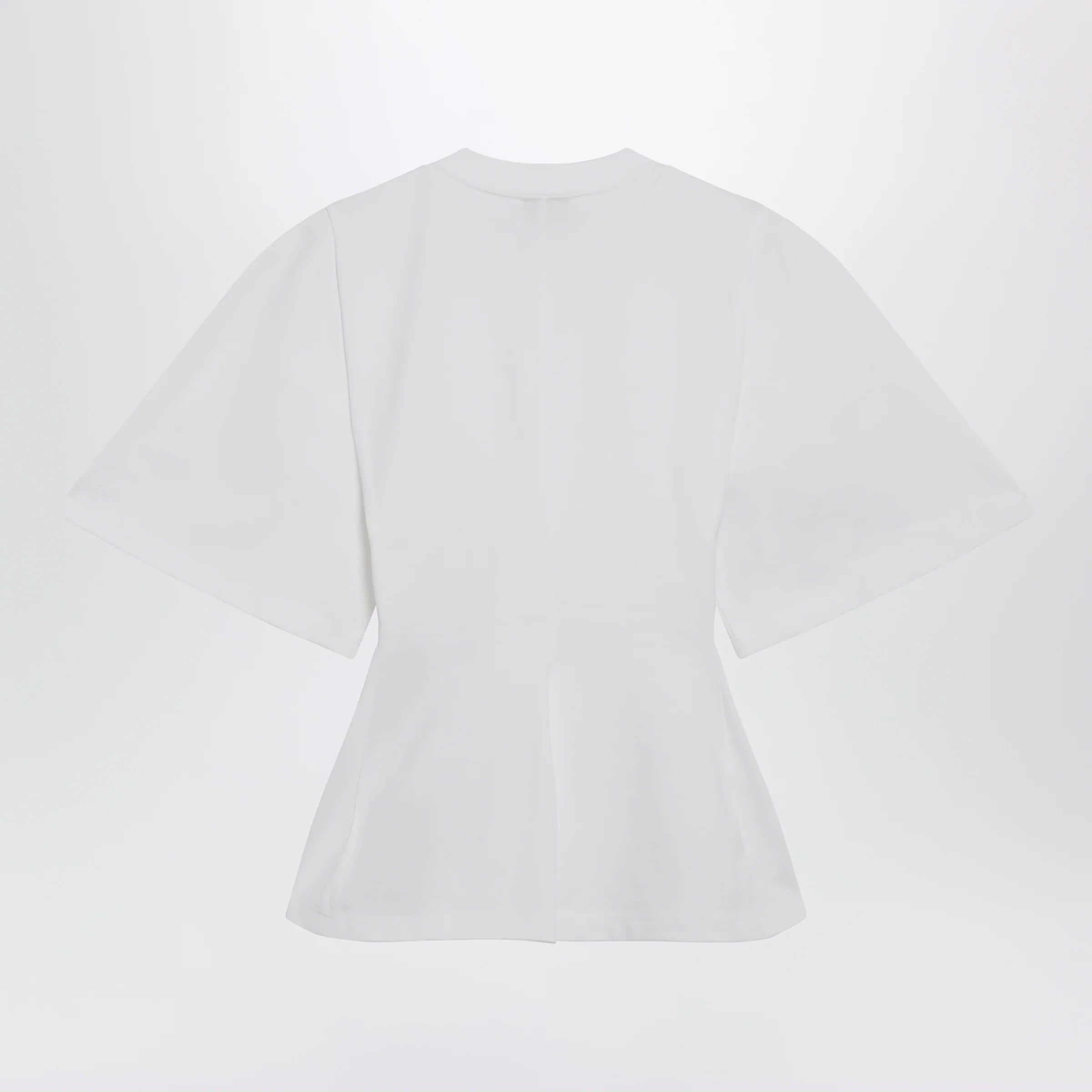 Balenciaga Shaped T-shirt in heavy cotton jersey in white
