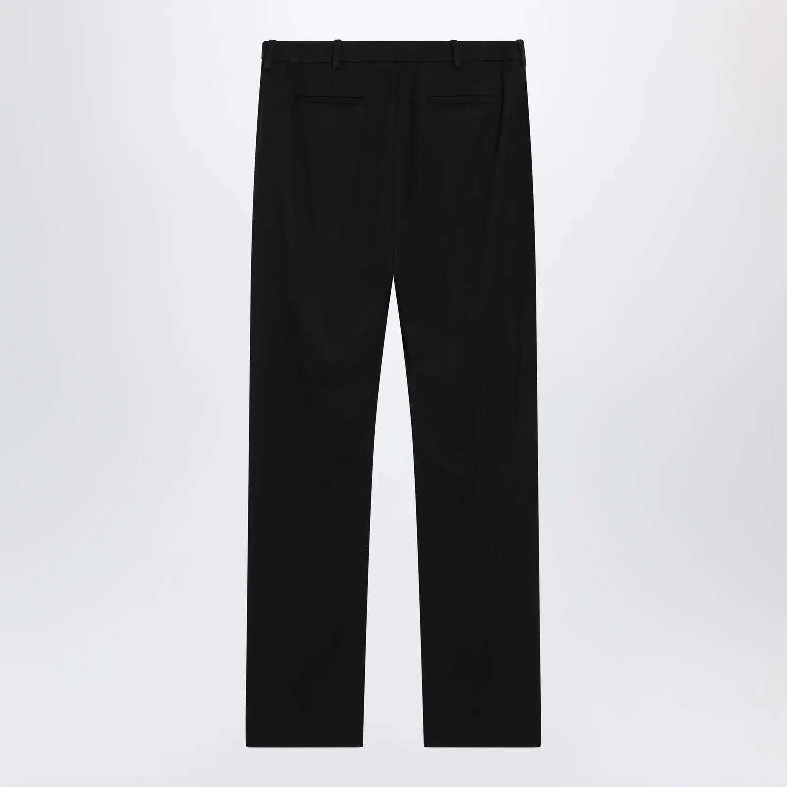 Balenciaga Slim tailored trousers in stretch wool twill, black