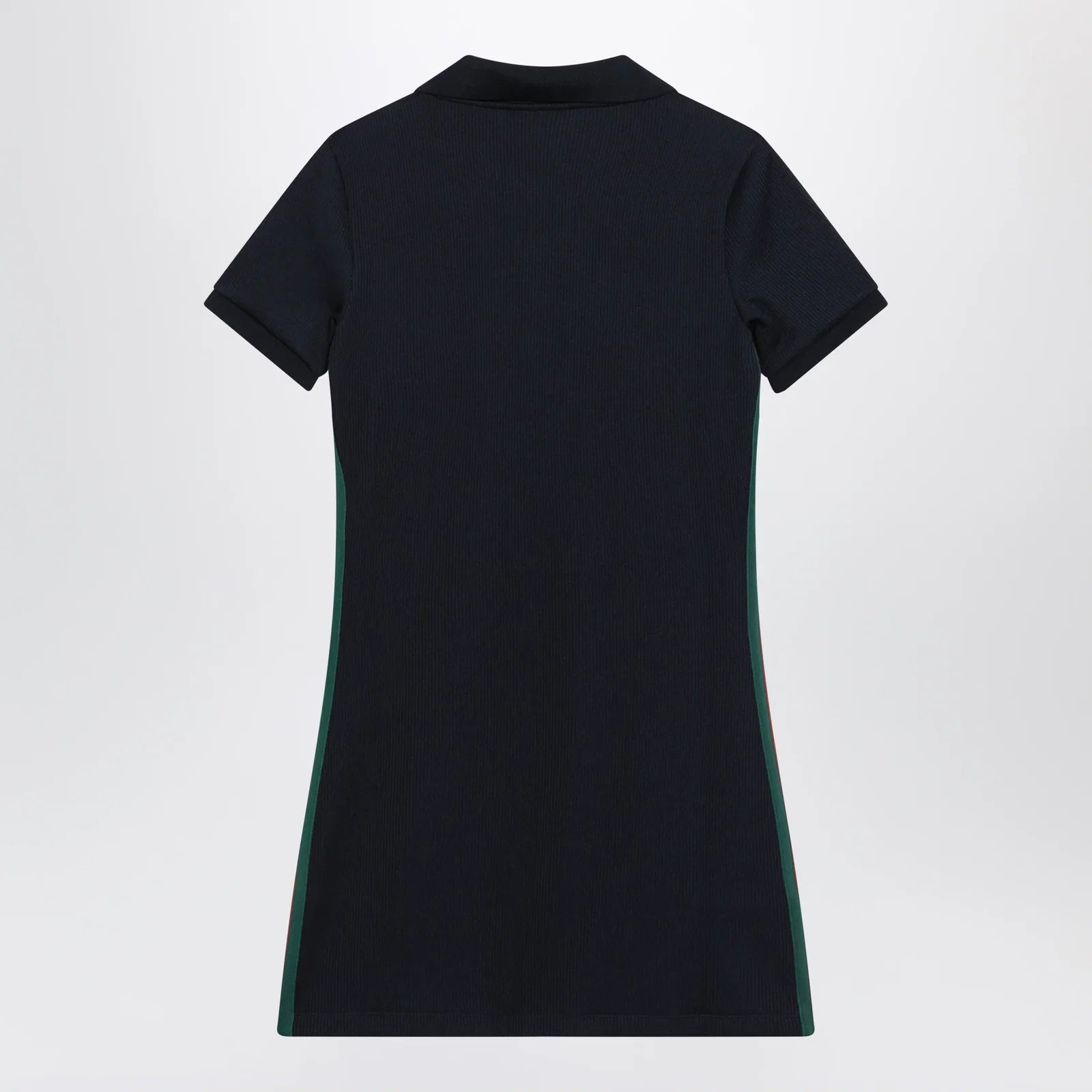 GUCCI Blue Cotton Jersey Dress with Web Detail