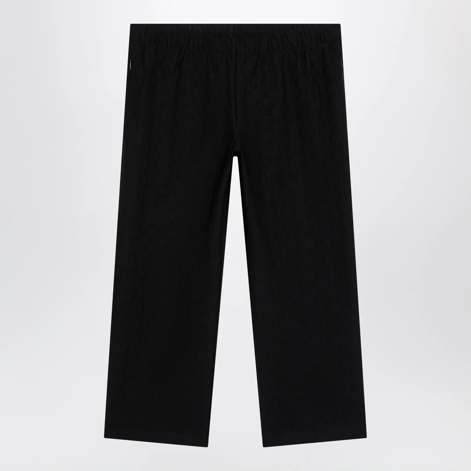 GUCCI GG jacquard jersey pants with elastic waist in black