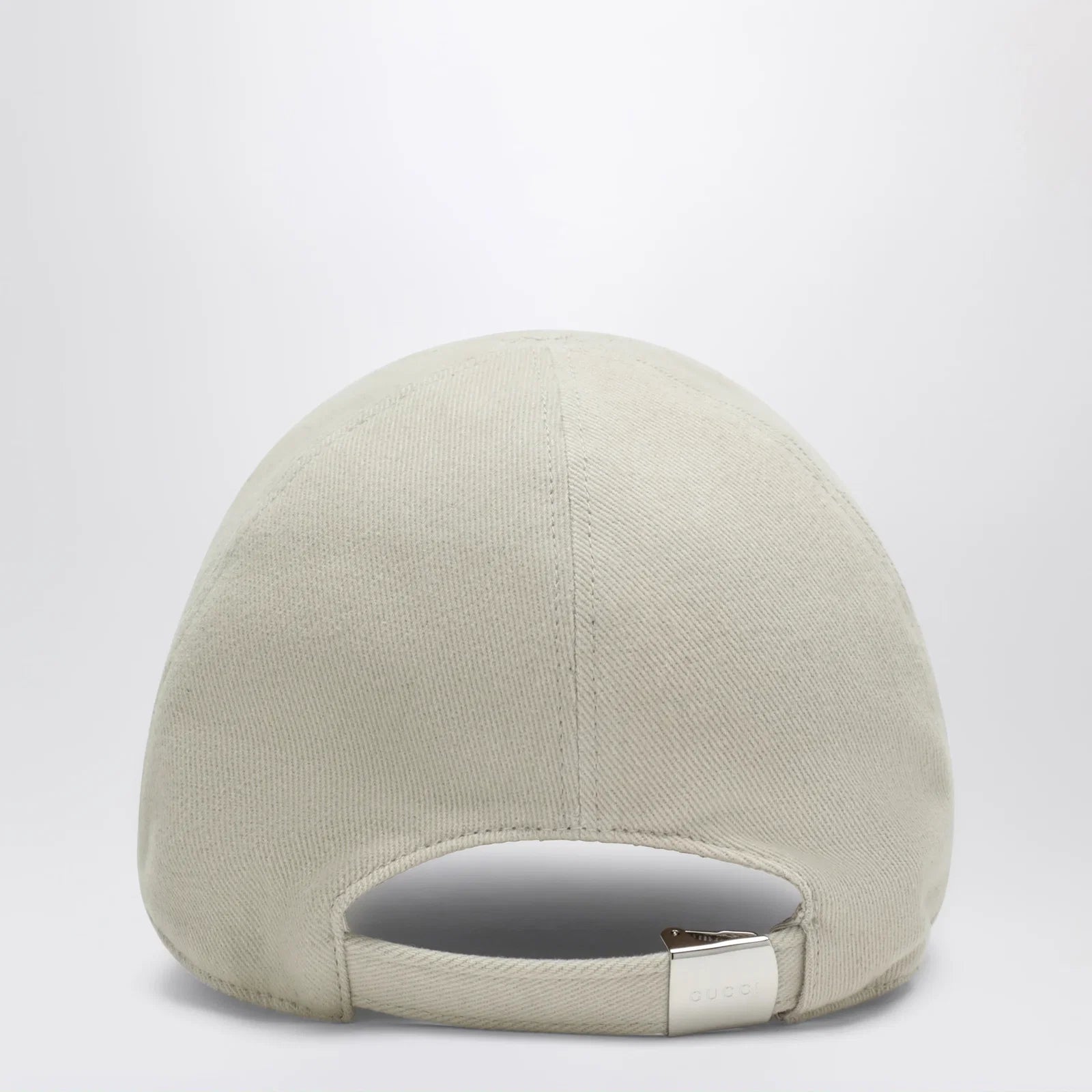 GUCCI Beige cotton baseball cap with embroidered logo