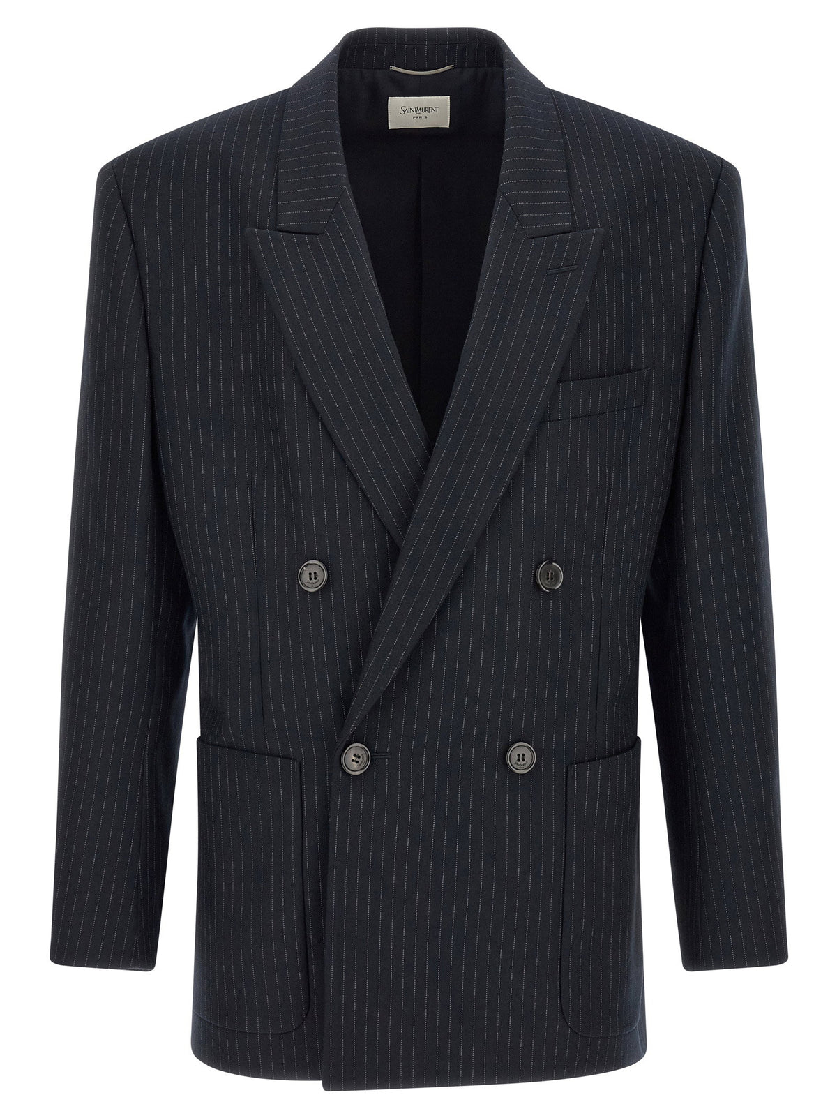 Saint Laurent Pinstriped Double-breasted Blazer
