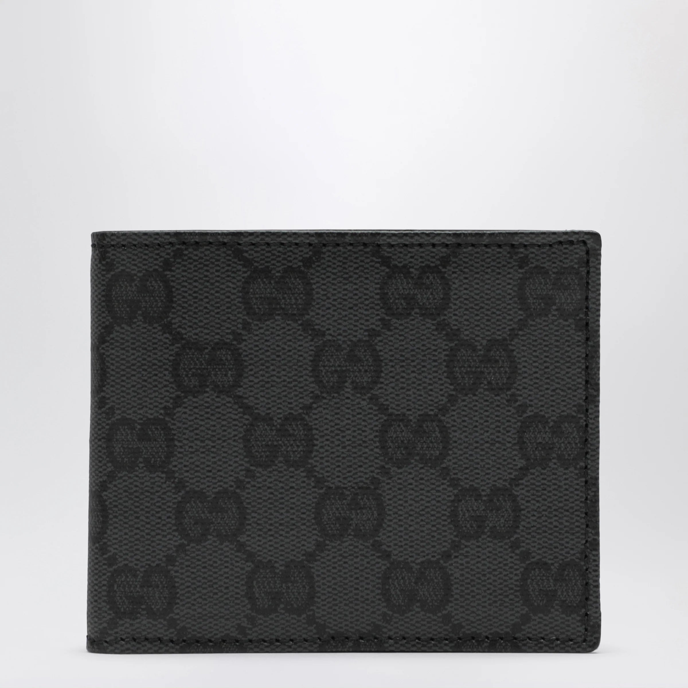 GUCCI Essence Classic bifold wallet in GG canvas, black