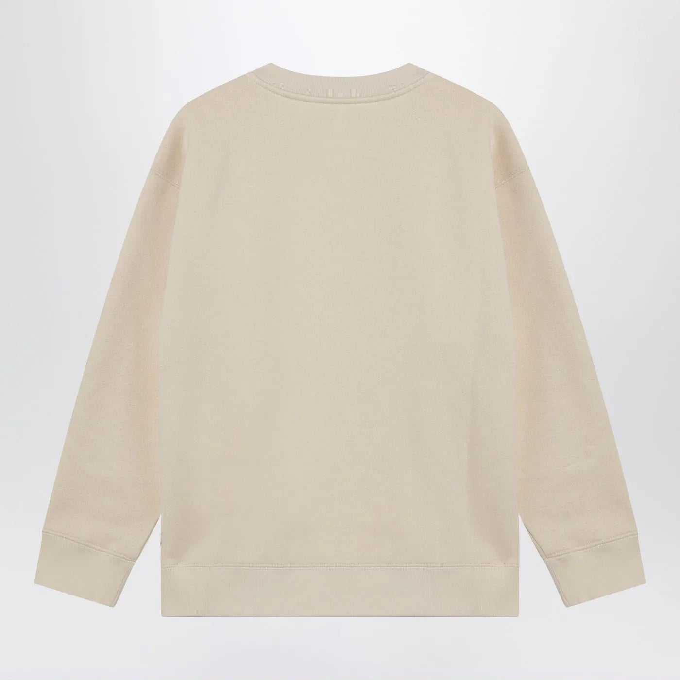 Ivory cotton sweatshirt with Chez Valentino floral motif