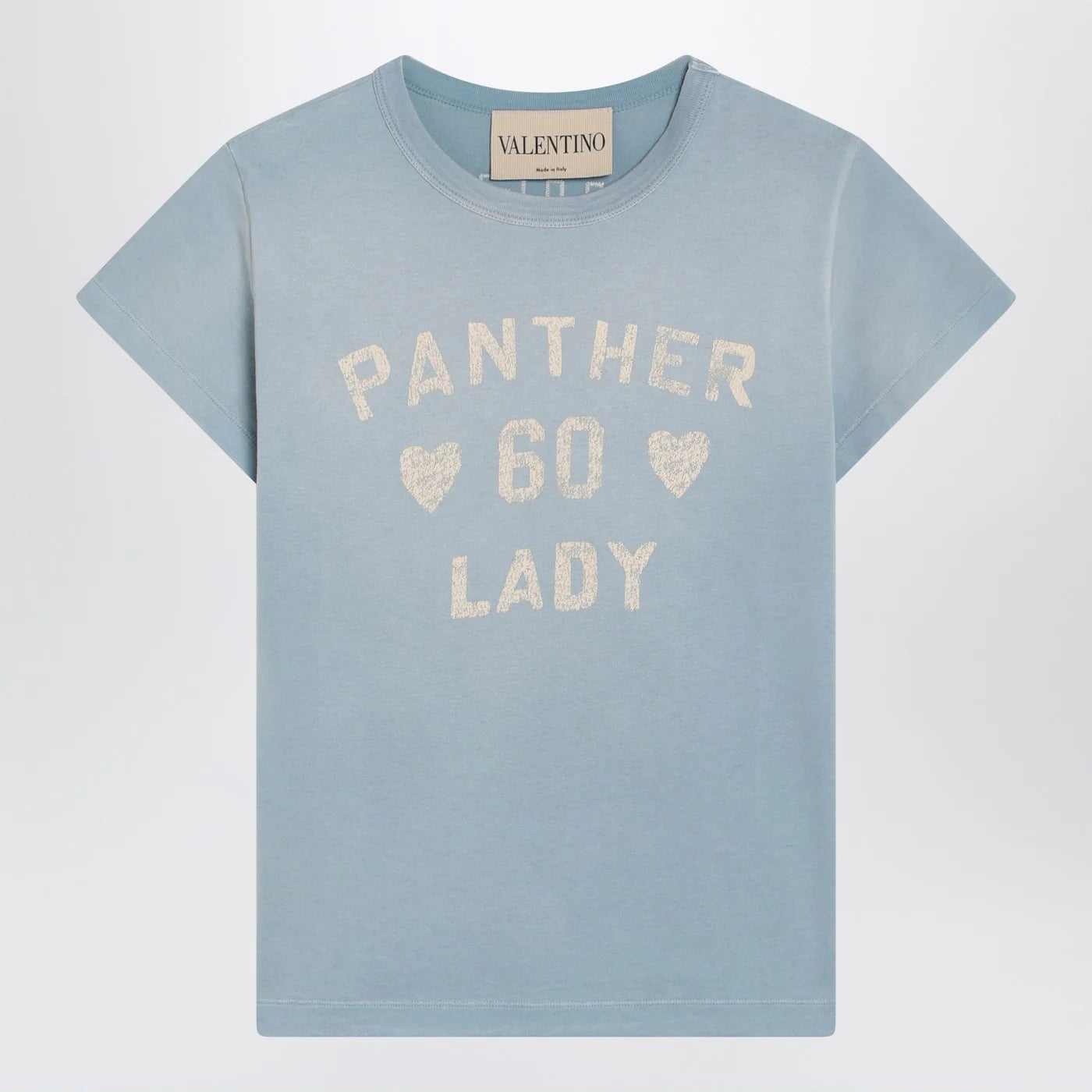 Valentino Light blue Panther Lady T-shirt
