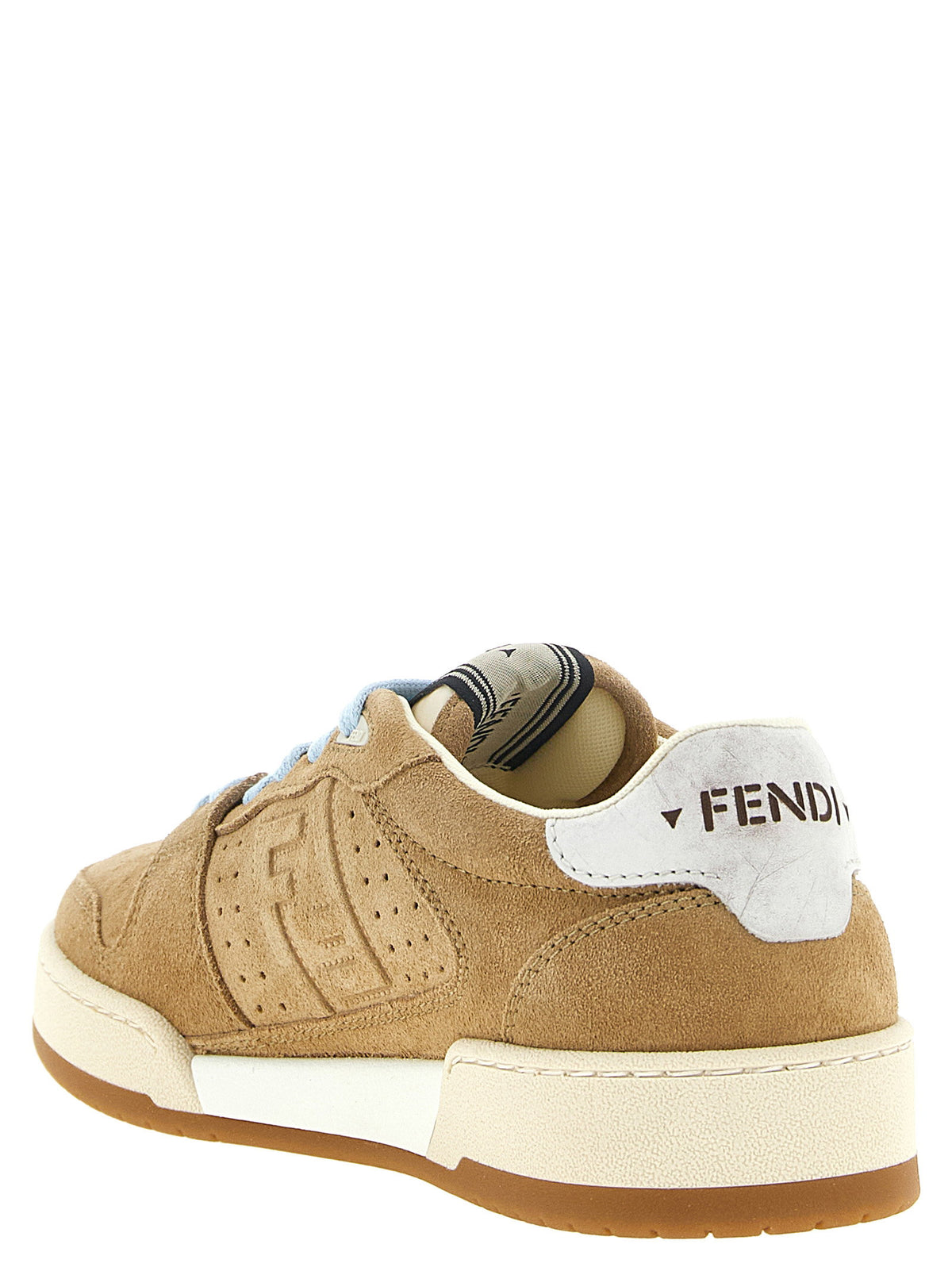 Beige Fendi Match Sneakers