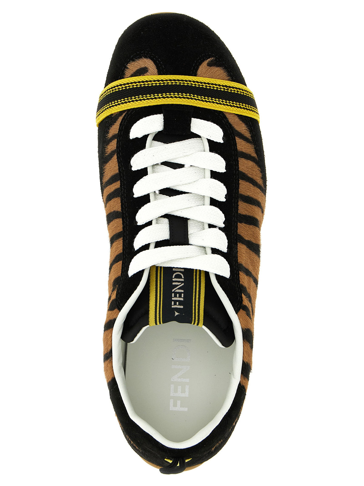 Pony Hair Fendi Wrap Sneakers