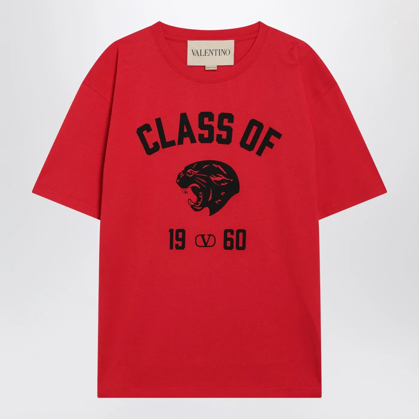 Valentino Red T-shirt with Panther print