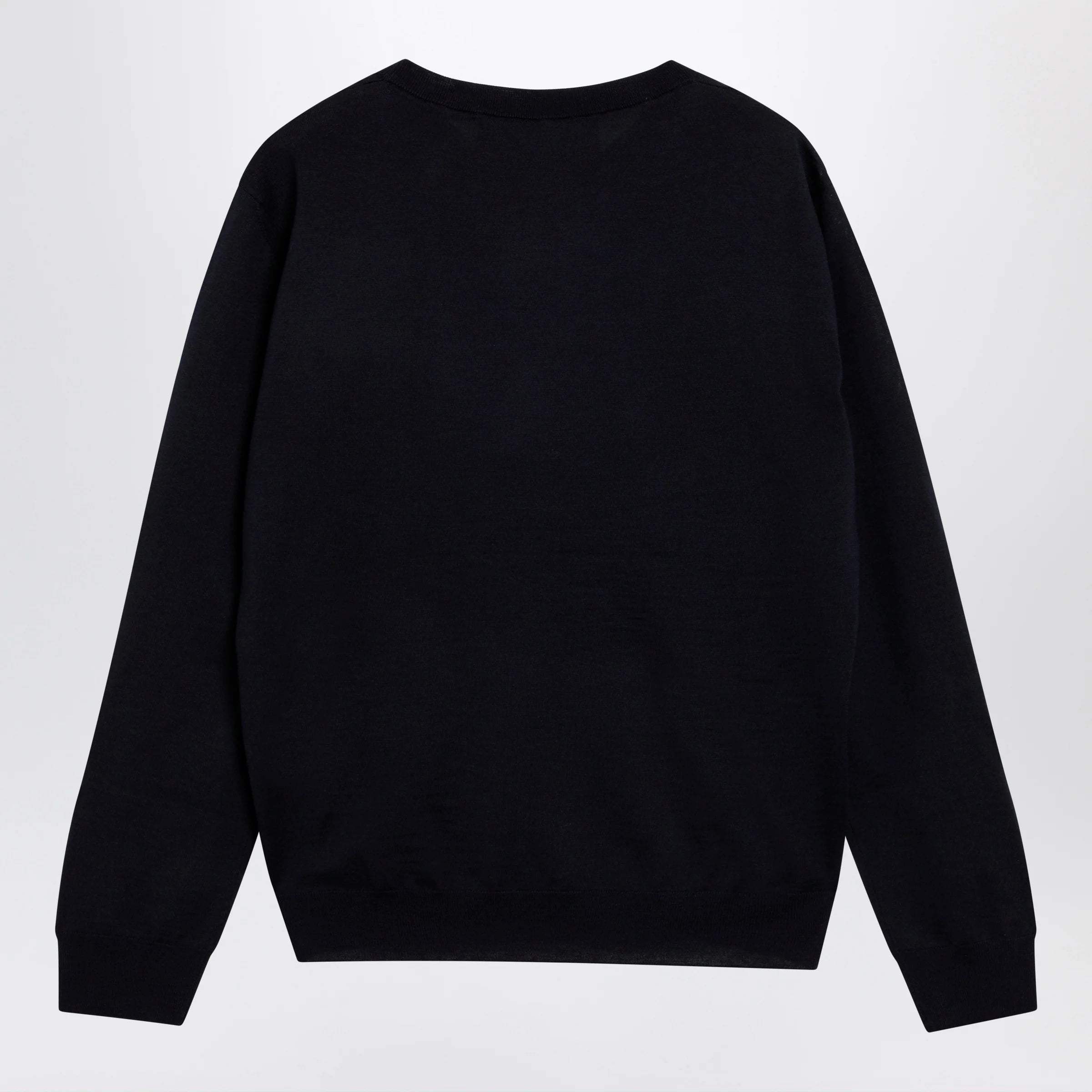 Valentino Navy blue wool crewneck sweater