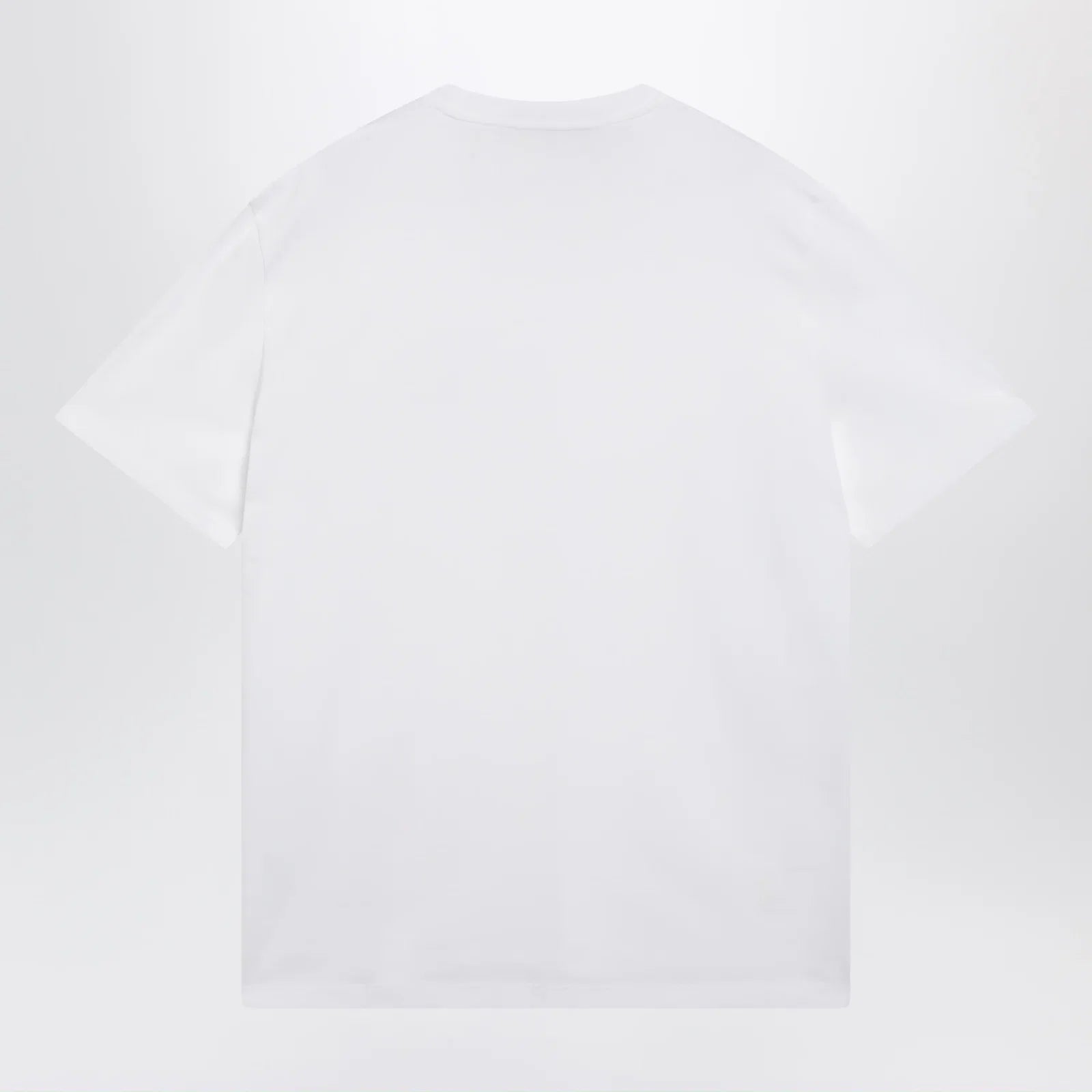 Valentino White cotton T-shirt with VLogo embroidery