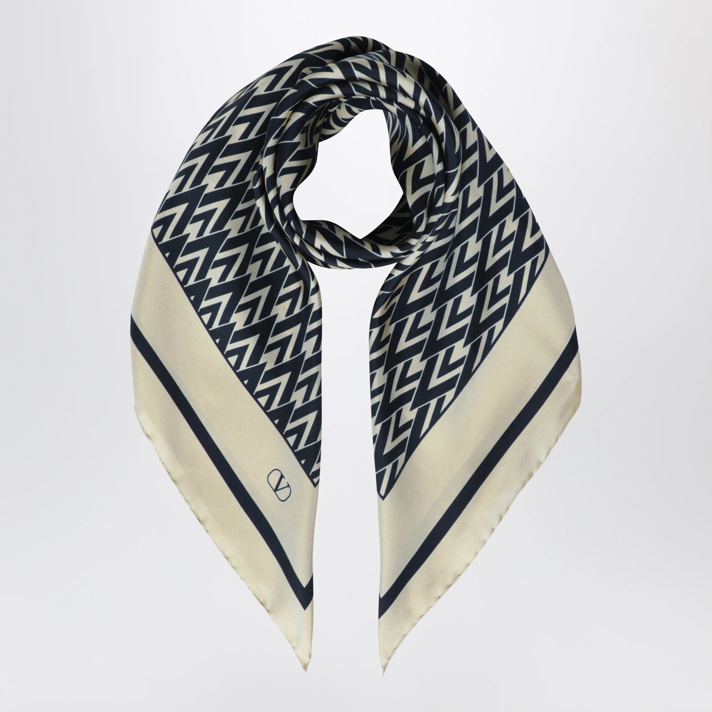 Valentino Garavani Toute La V silk scarf
