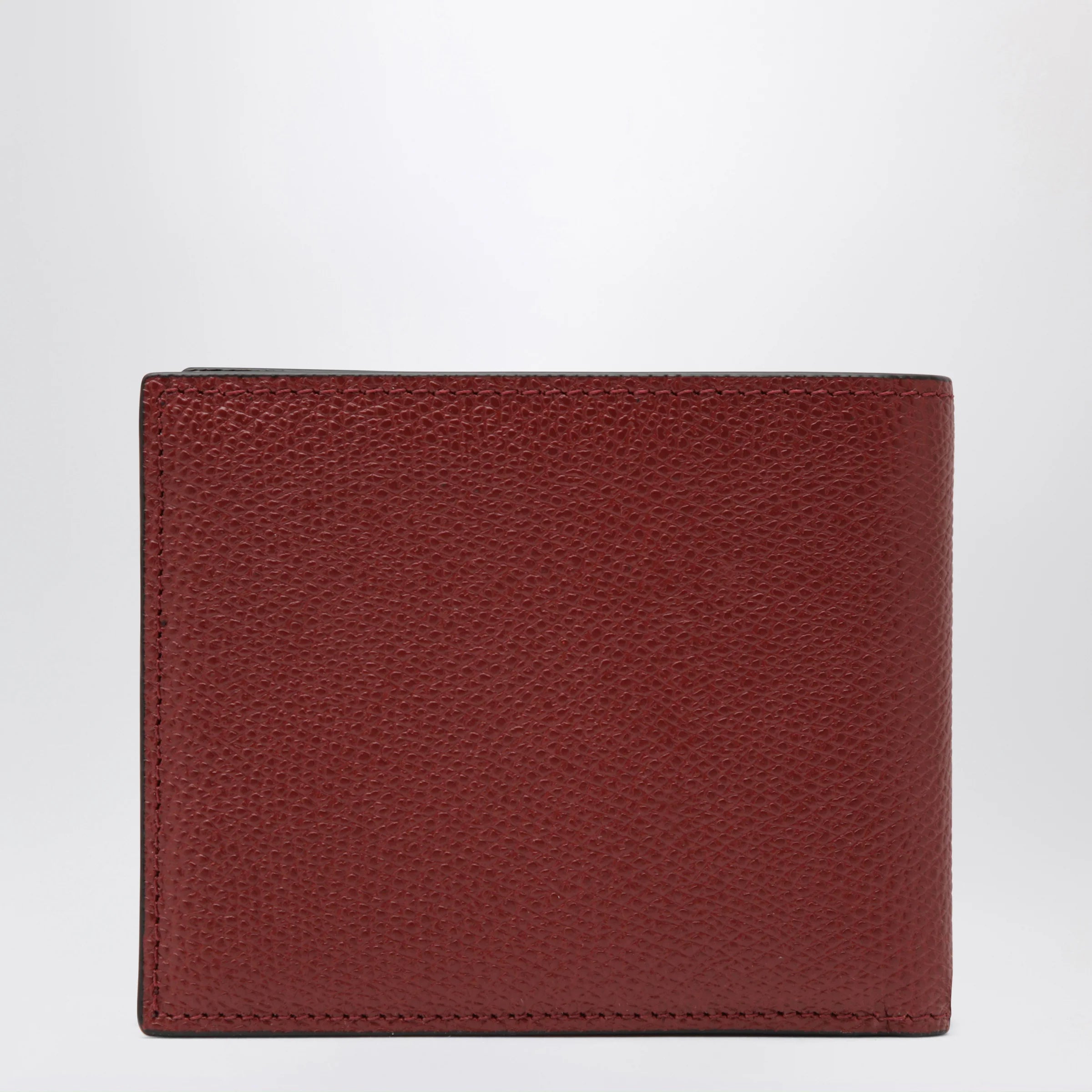 Valentino Garavani Dark red Vlogo Signature bi-fold wallet