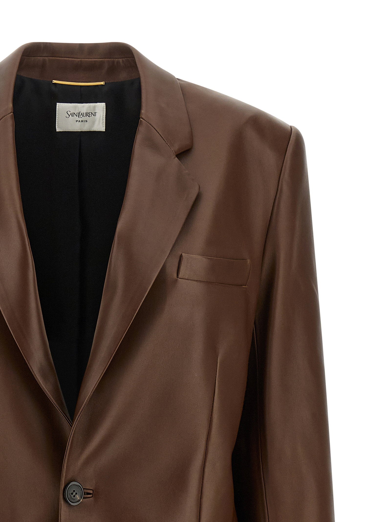 Saint Laurent Leather Blazer