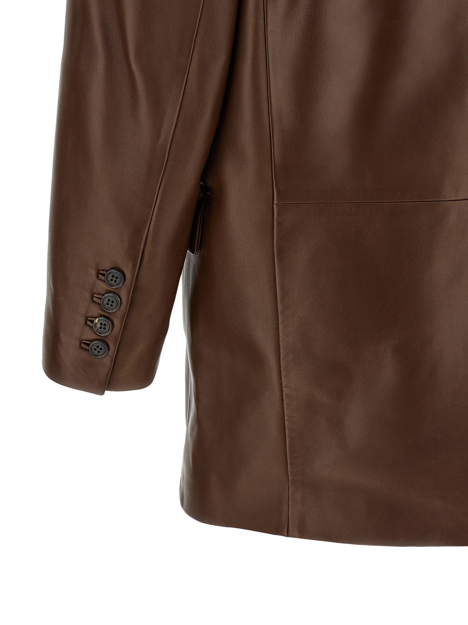 Saint Laurent Leather Blazer