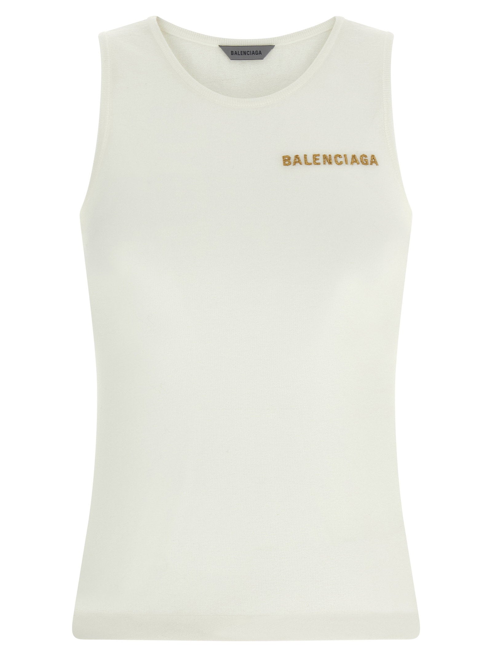 Balenciaga Logo Embroidery Tank Top