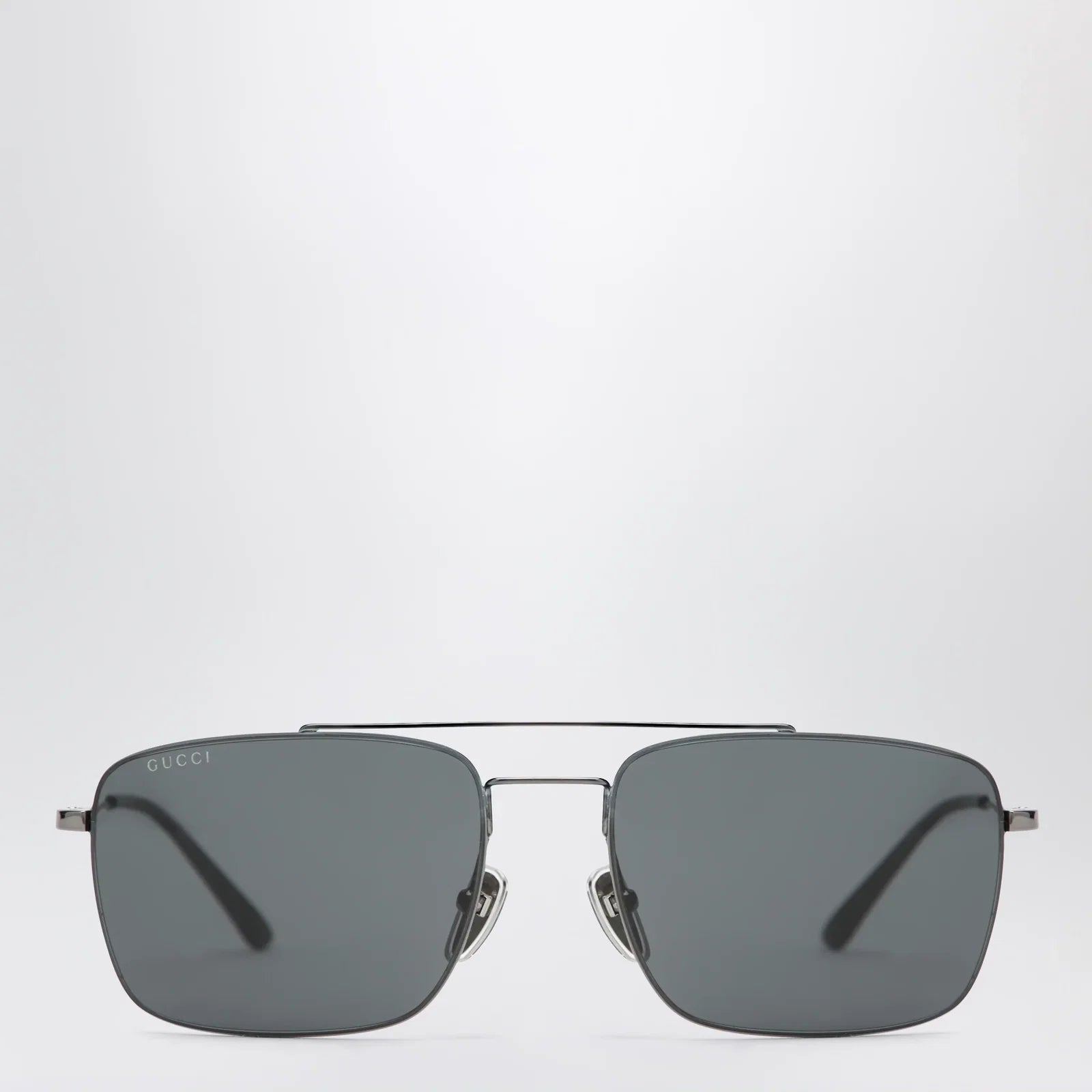 GUCCI Ruthenium Metal Navigator Sunglasses