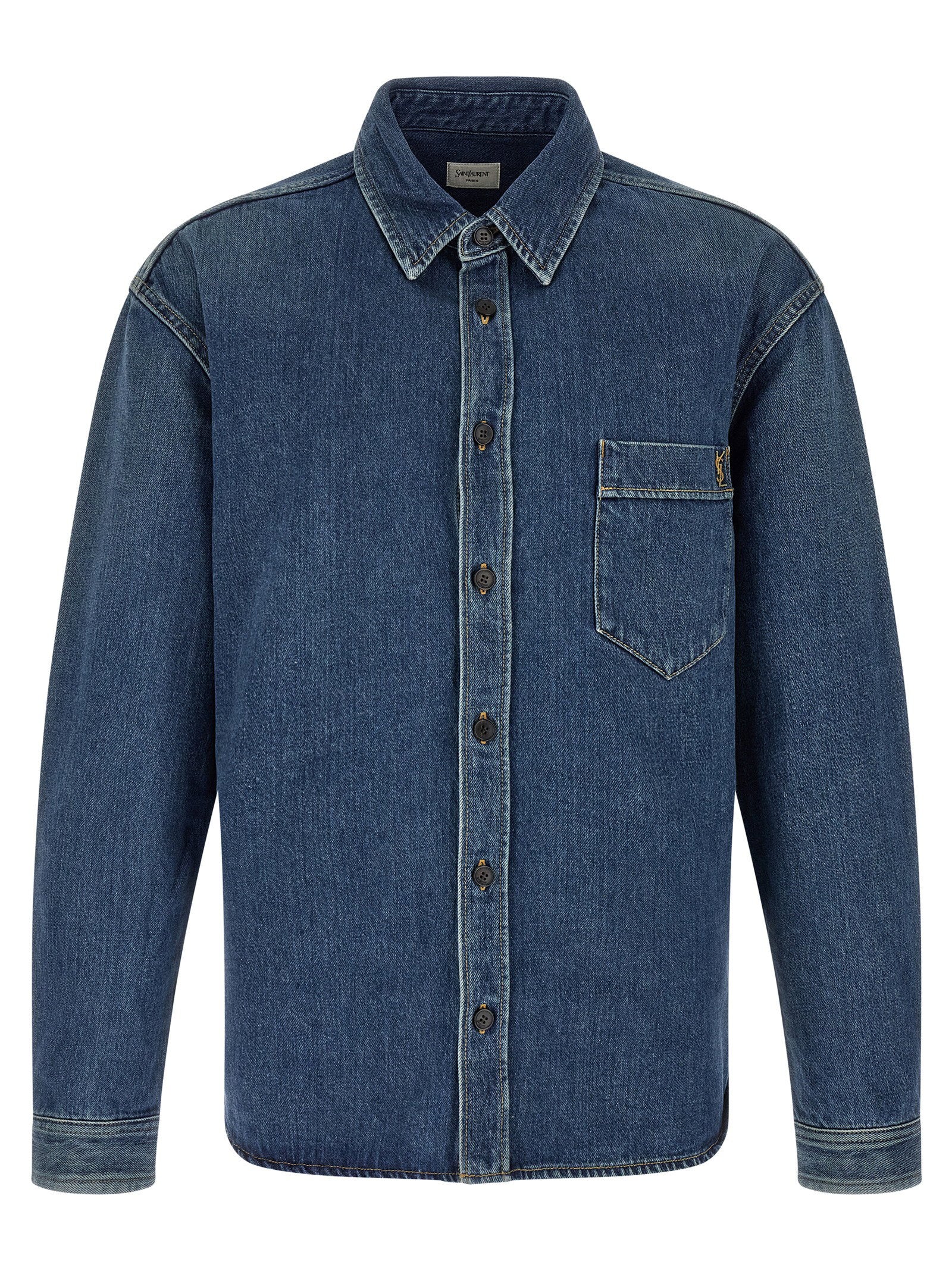 Saint Laurent Cassandre Denim Shirt