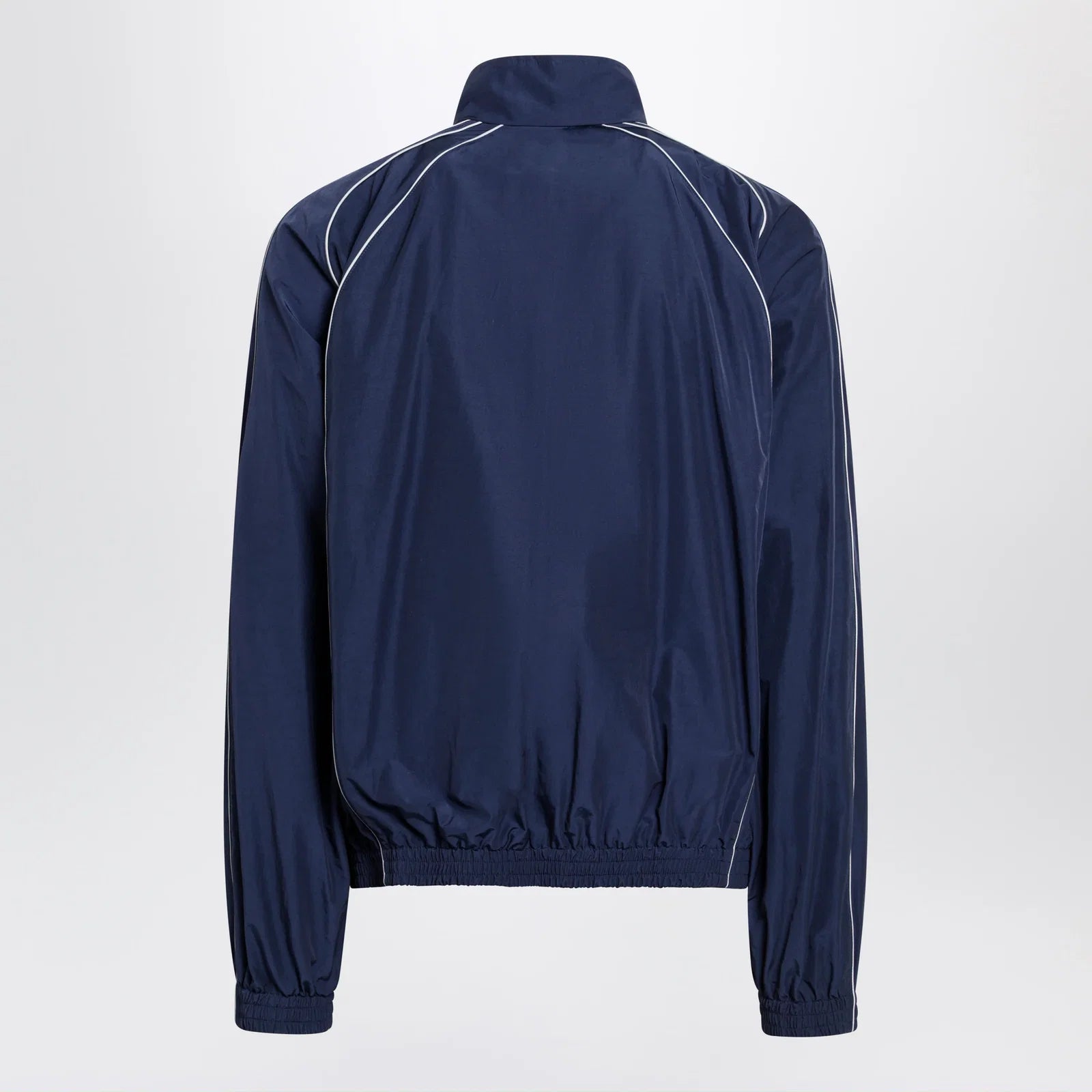 Balenciaga Bodies track jacket in dark navy poplin