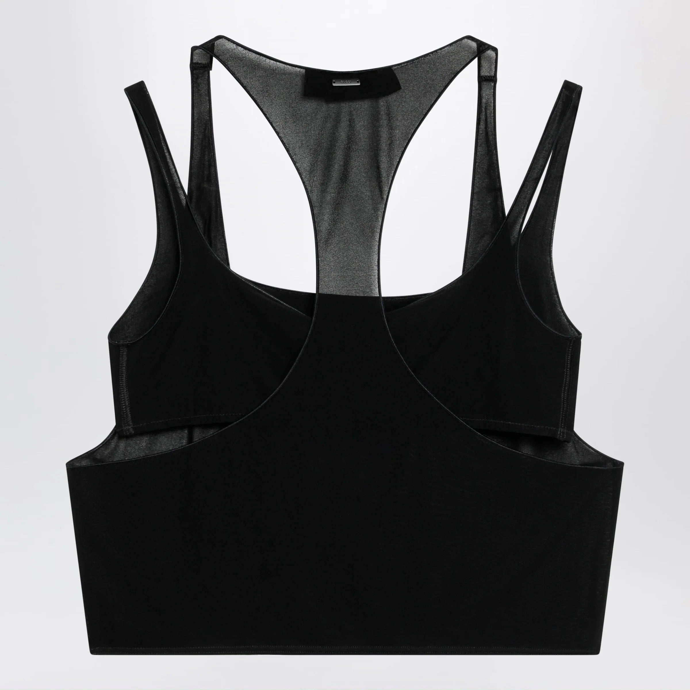 GUCCI Black lightweight crêpe jersey bralette set
