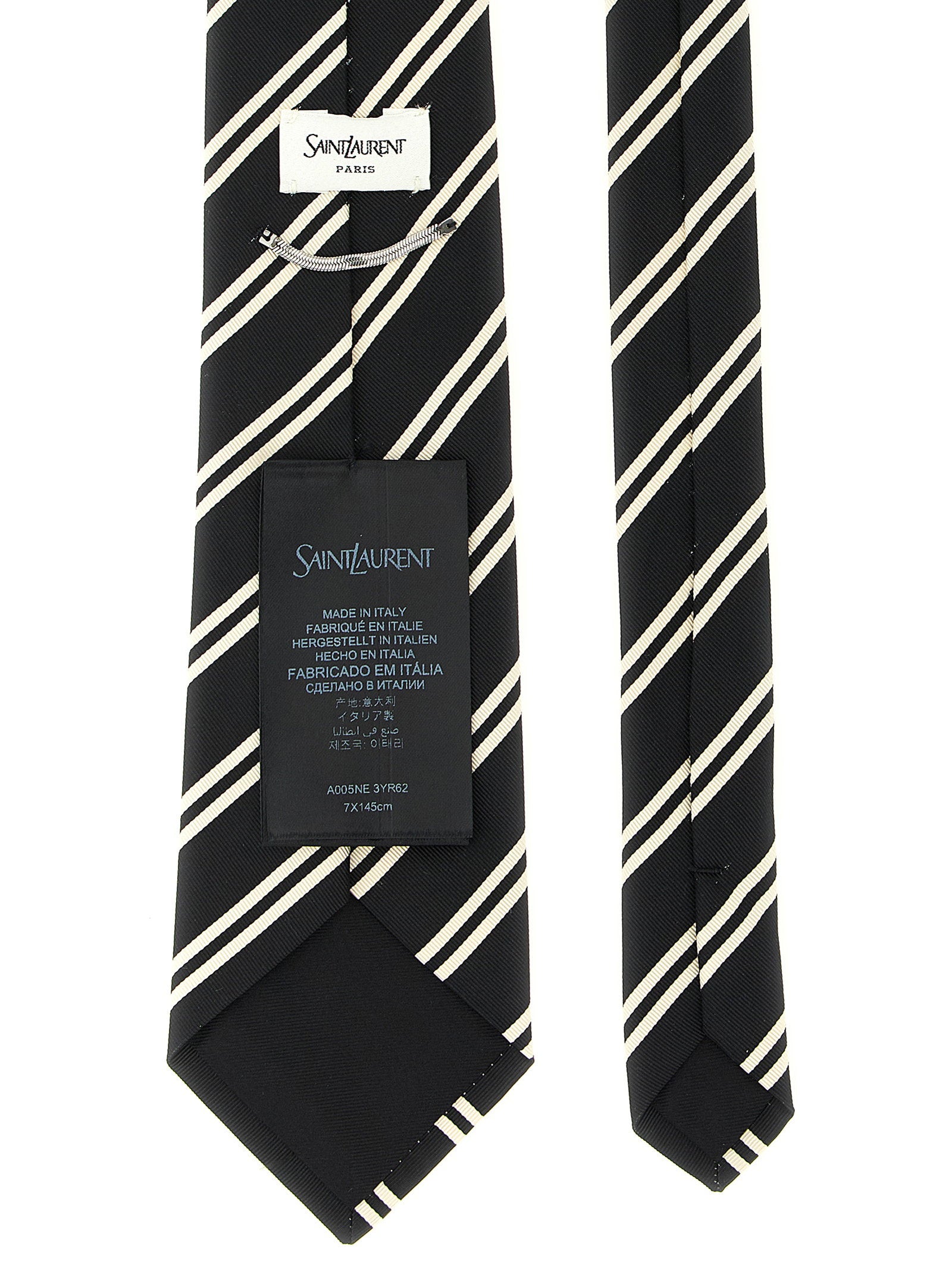 Saint Laurent Striped Tie