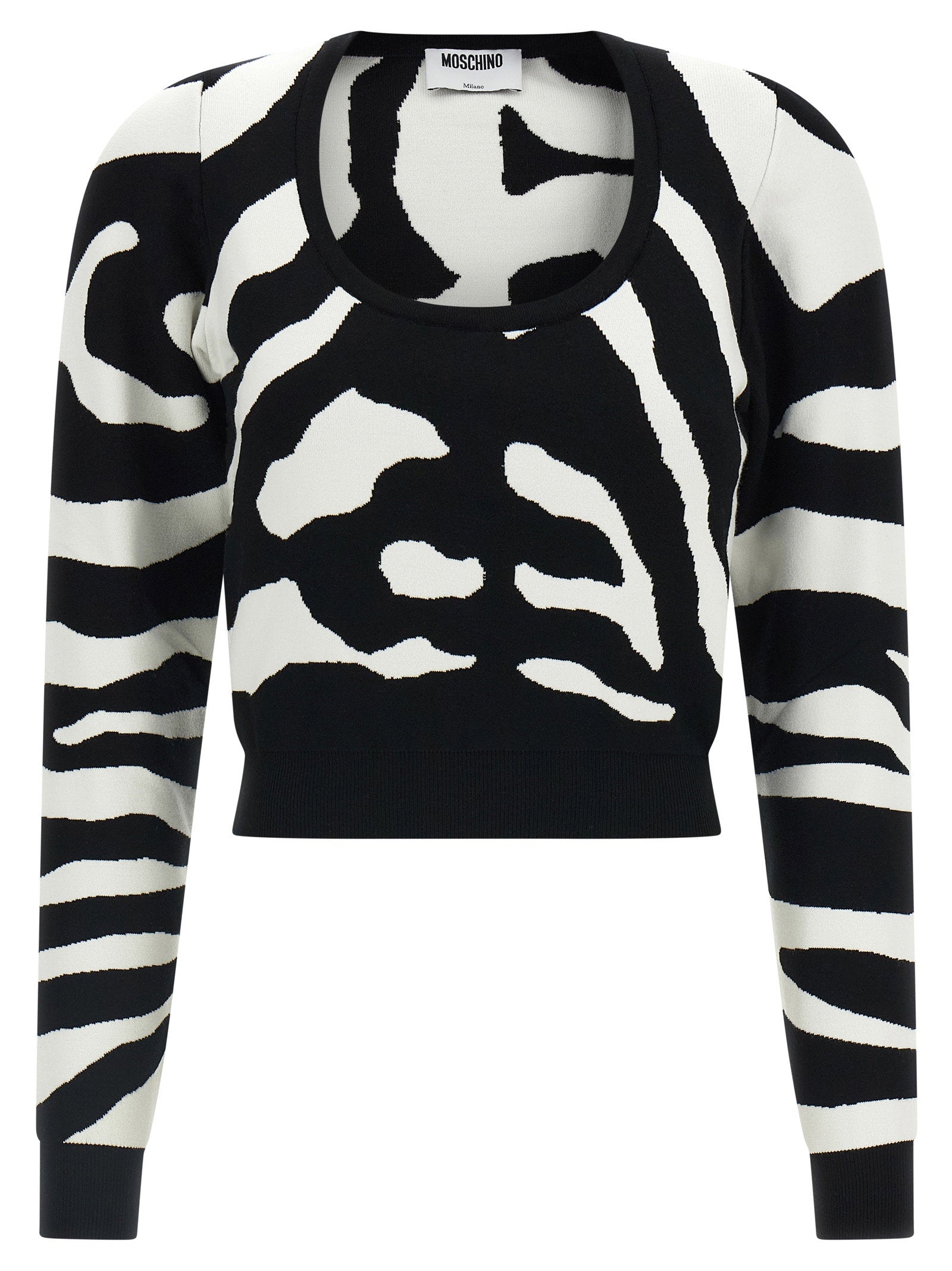 Moschino Zebra Intarsia Sweater