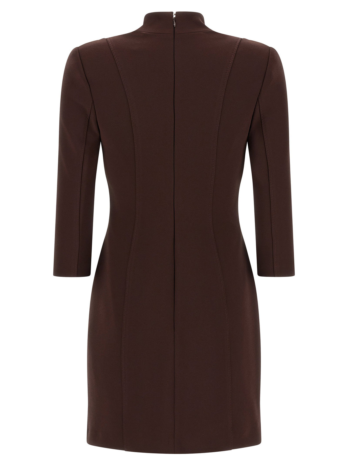 Elisabetta Franchi Logo Dress With Elastic Bands