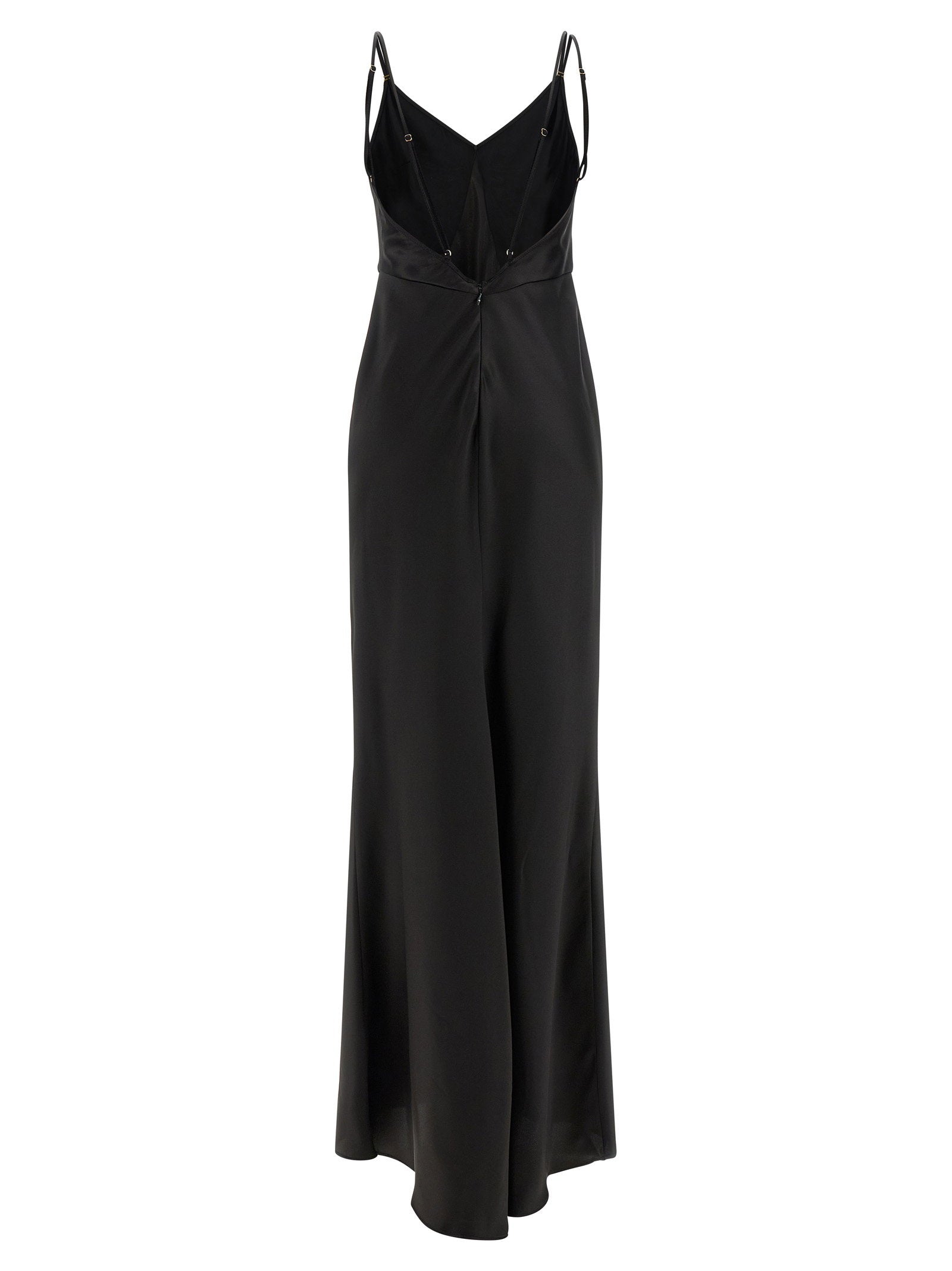 Elisabetta Franchi Red Carpet Satin Dress