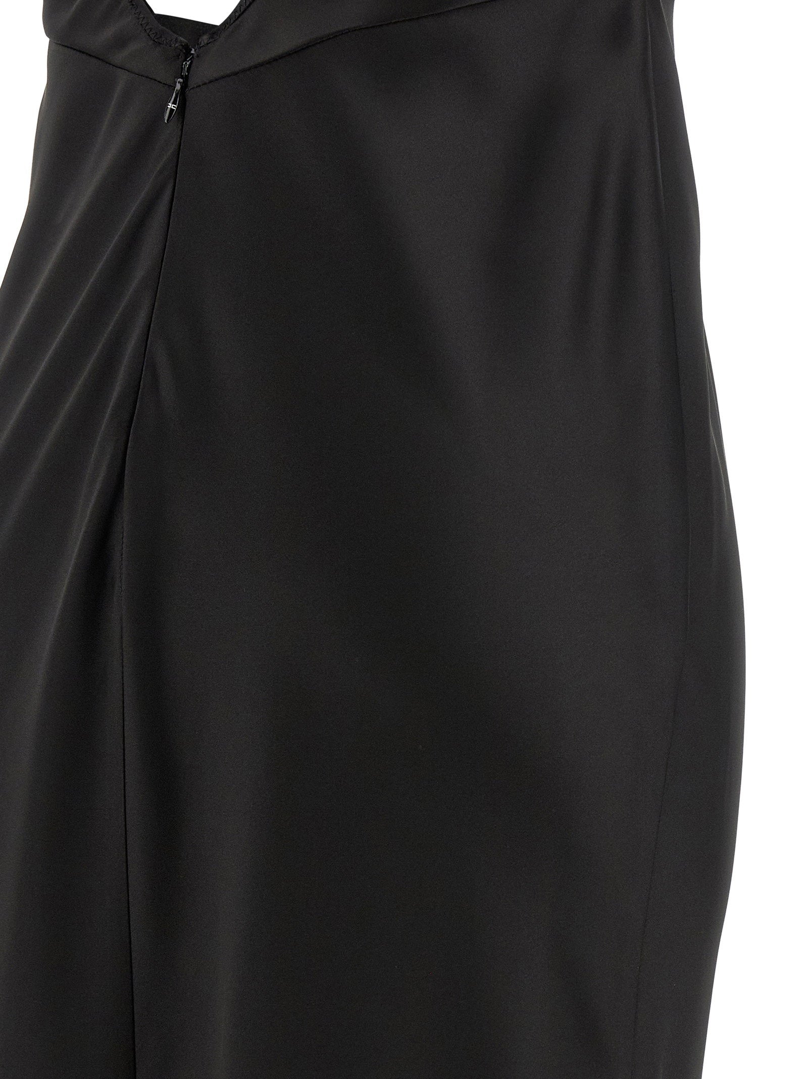 Elisabetta Franchi Red Carpet Satin Dress