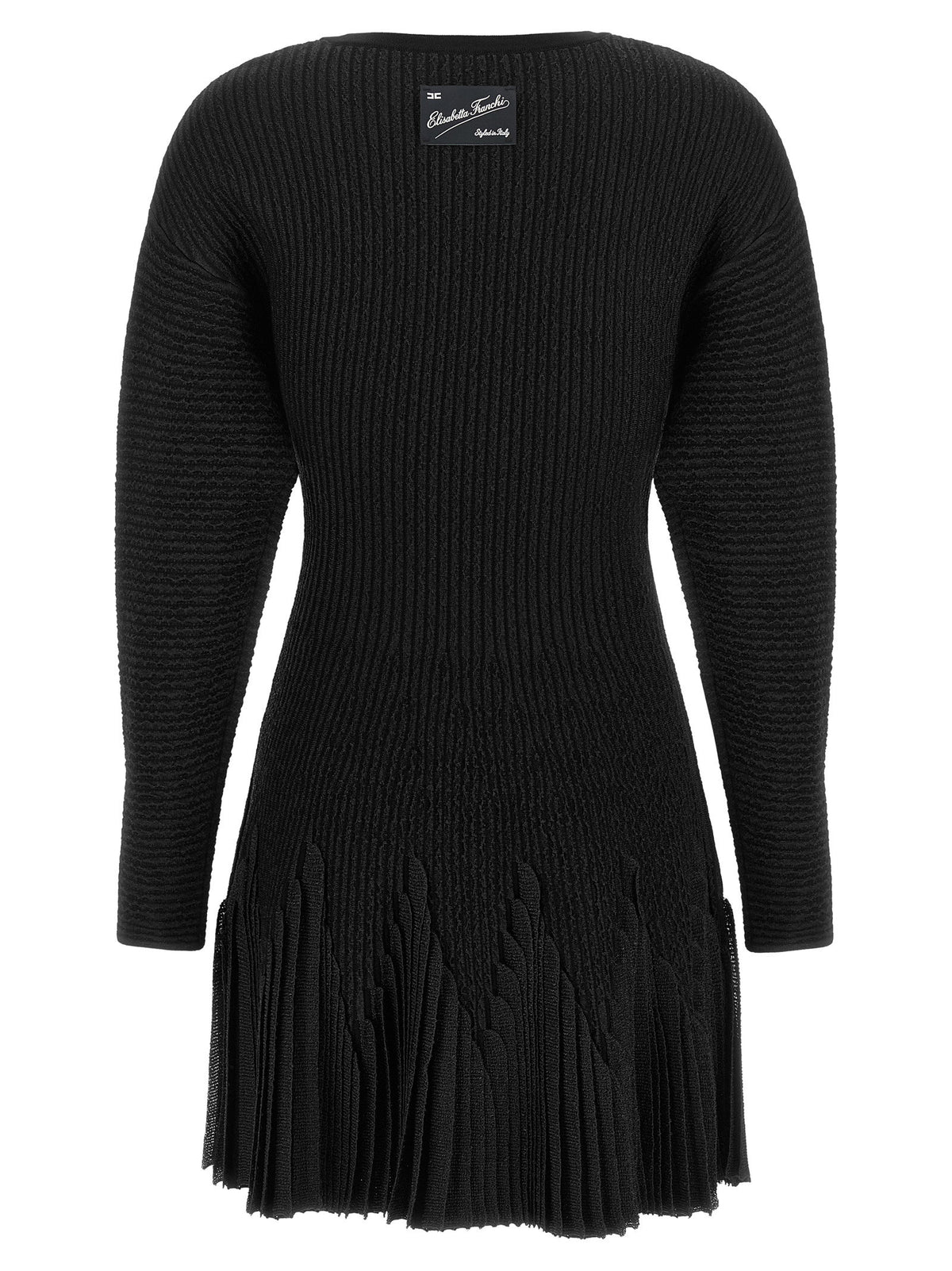 Elisabetta Franchi Knitted Pleated Dress