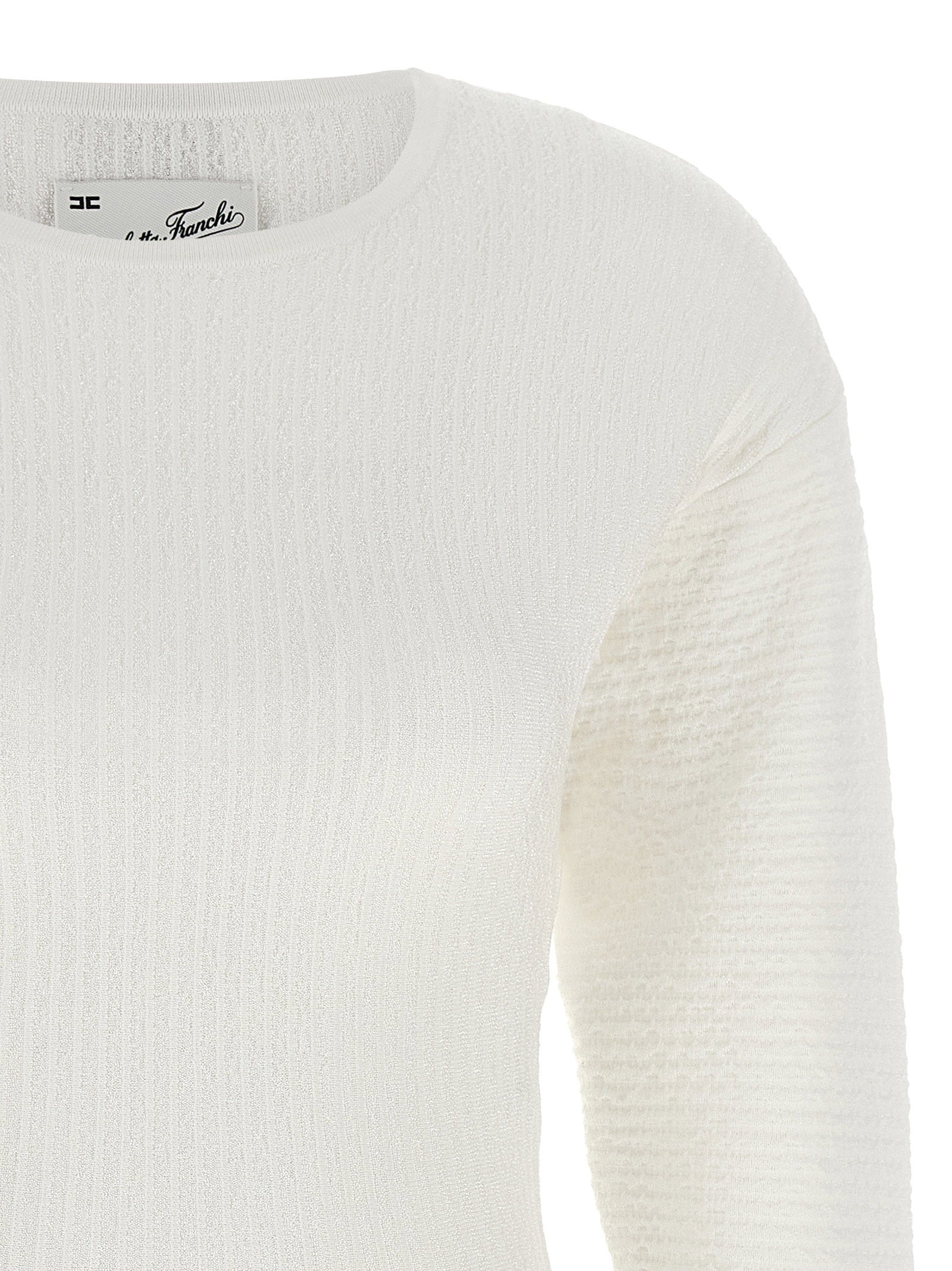 Elisabetta Franchi Knitted Pleated Dress