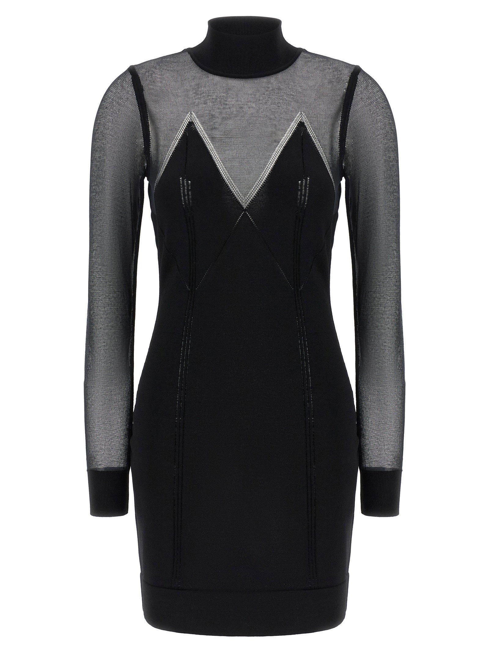 Elisabetta Franchi Dress With Transparencies