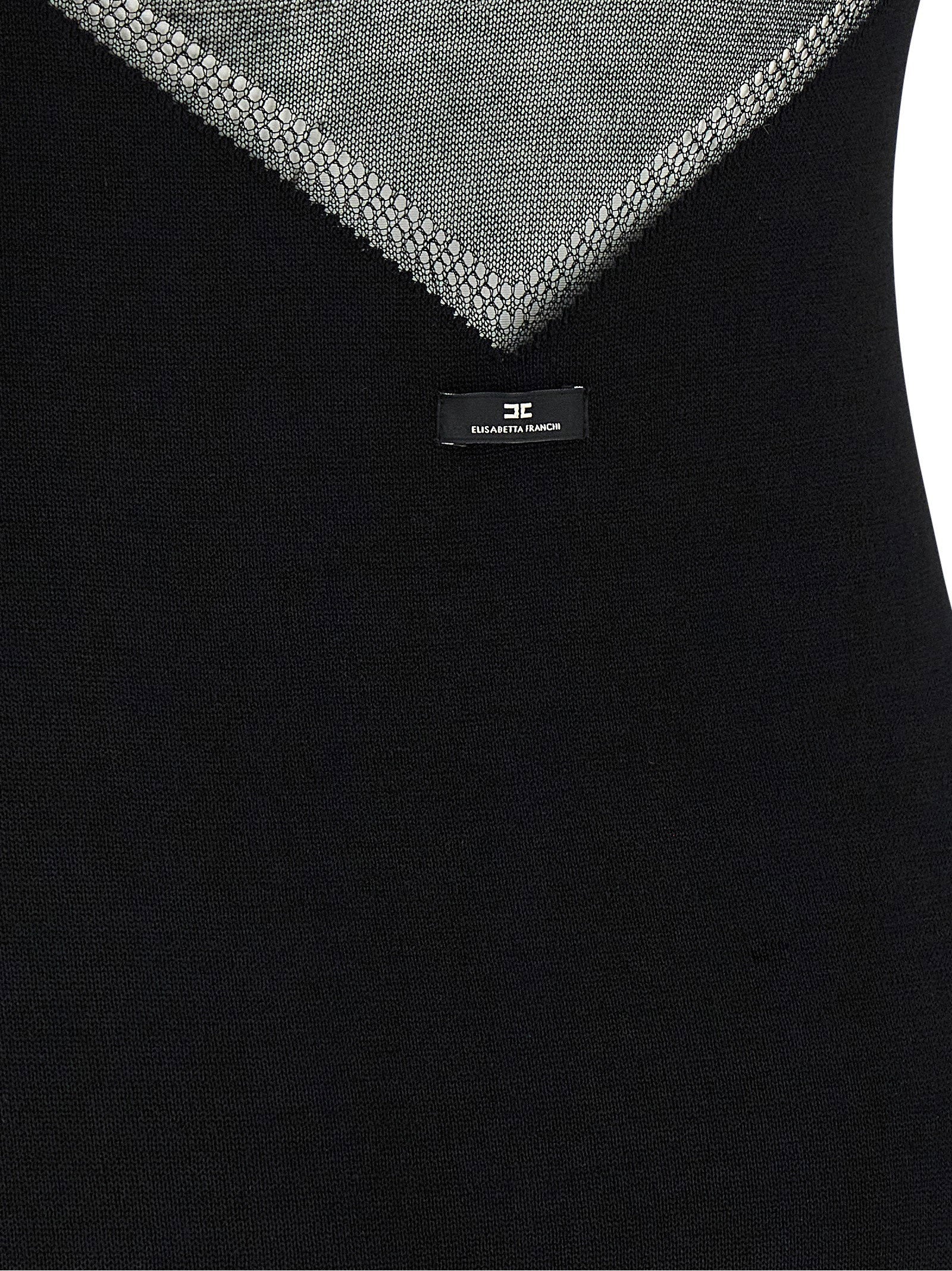 Elisabetta Franchi Dress With Transparencies