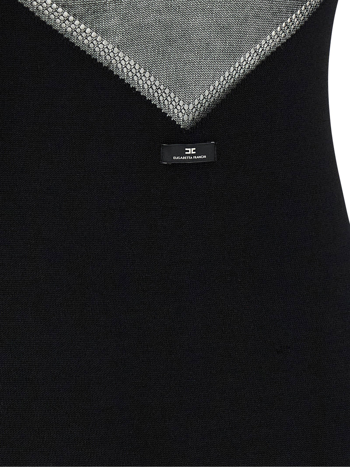 Elisabetta Franchi Dress With Transparencies