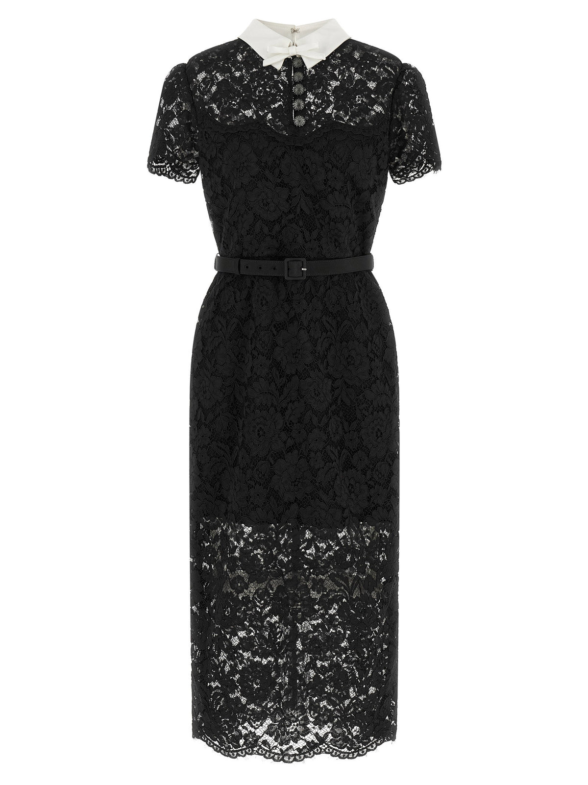 Self-Portrait Lace Dress With Collar