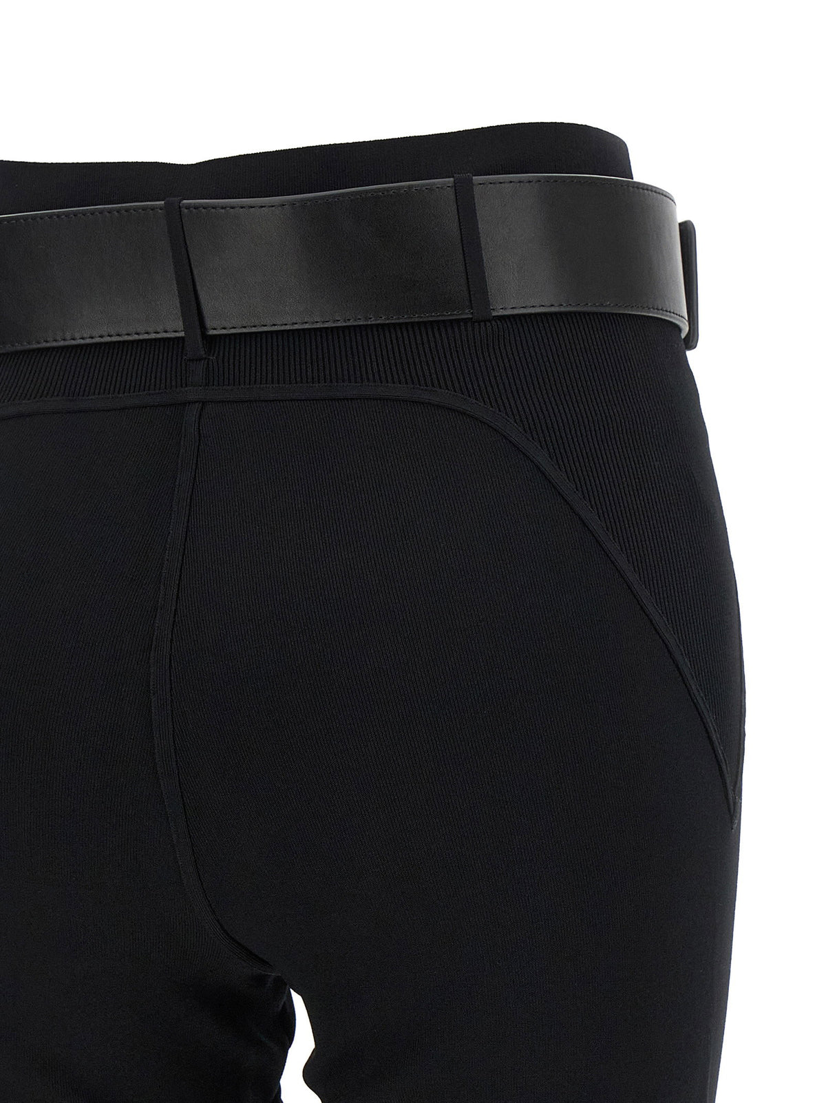 Self-Portrait Leggings With Stirrup And Belt