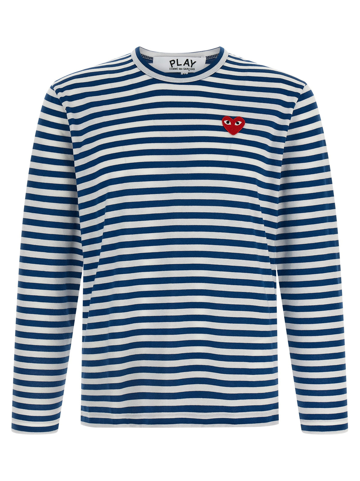 Comme Des Garçons Play Logo Patch Stripes T-shirt