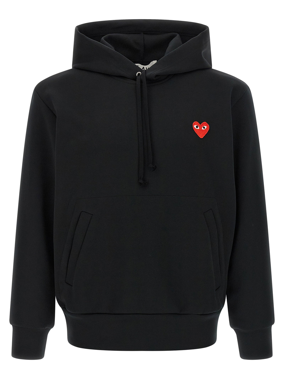 Comme Des Garçons Play Red Emblem Patch Hoodie