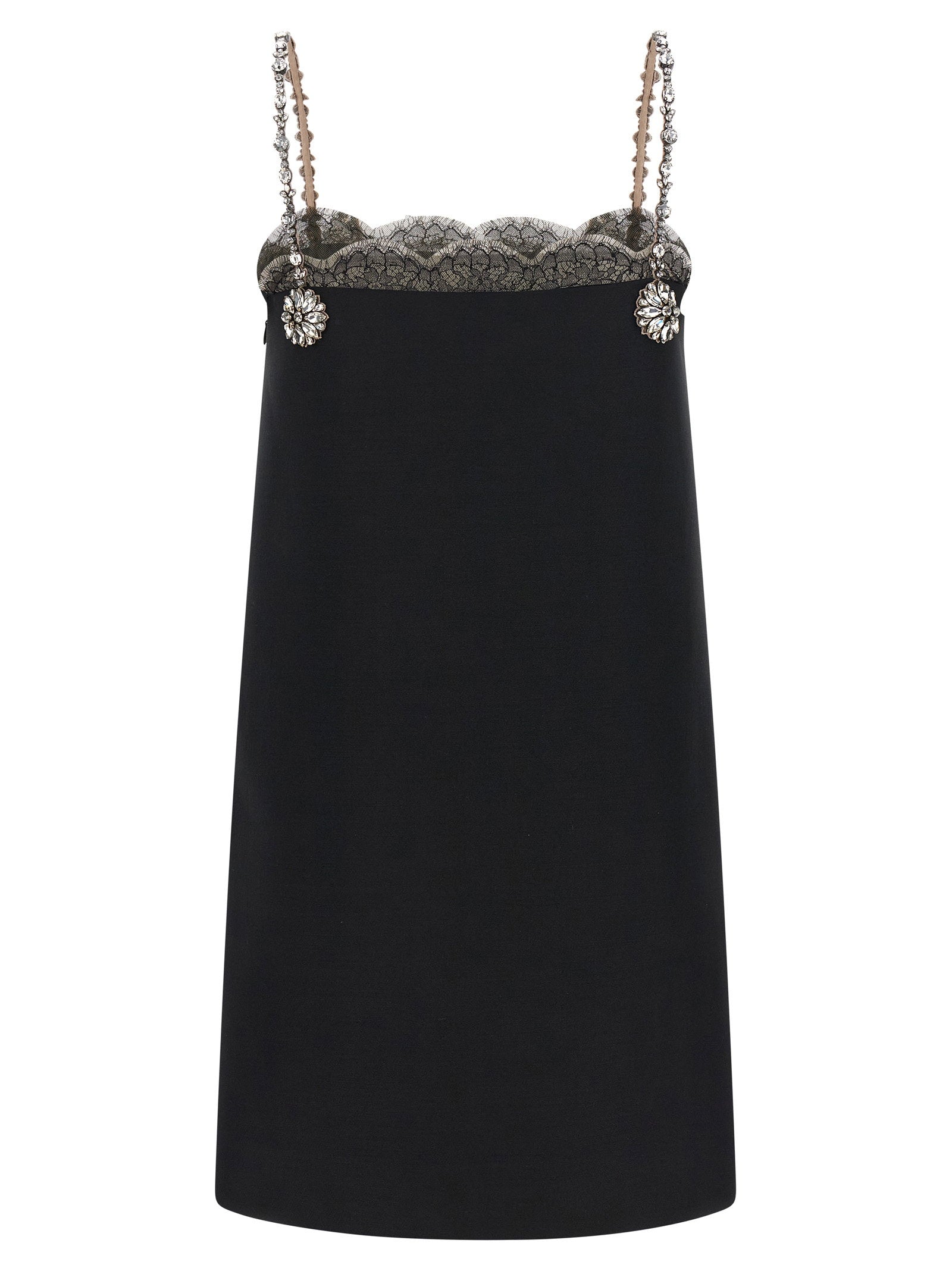 Valentino Garavani Crystal Embroidery Dress